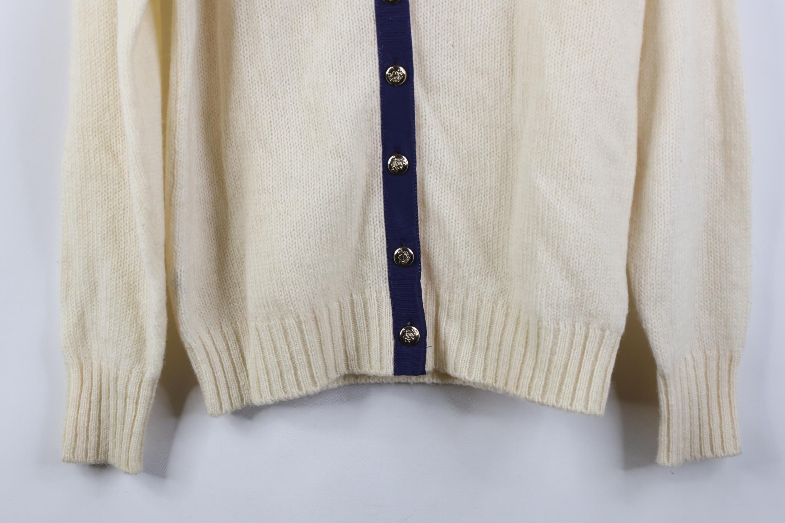 Vintage Vintage 50s 60s Rockabilly Wool Knit Cardigan Sweater USA Size M / US 6-8 / IT 42-44 - 3 Thumbnail