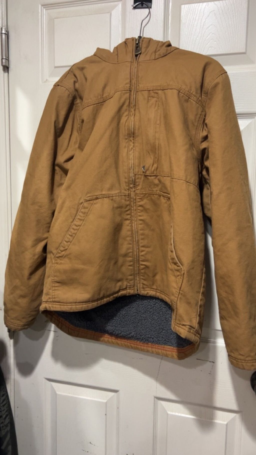 Dickies Men's Dickies Brown Hooded Work Jacket M with Gray Sherpa Li Size US M / EU 48-50 / 2 - 3 Thumbnail