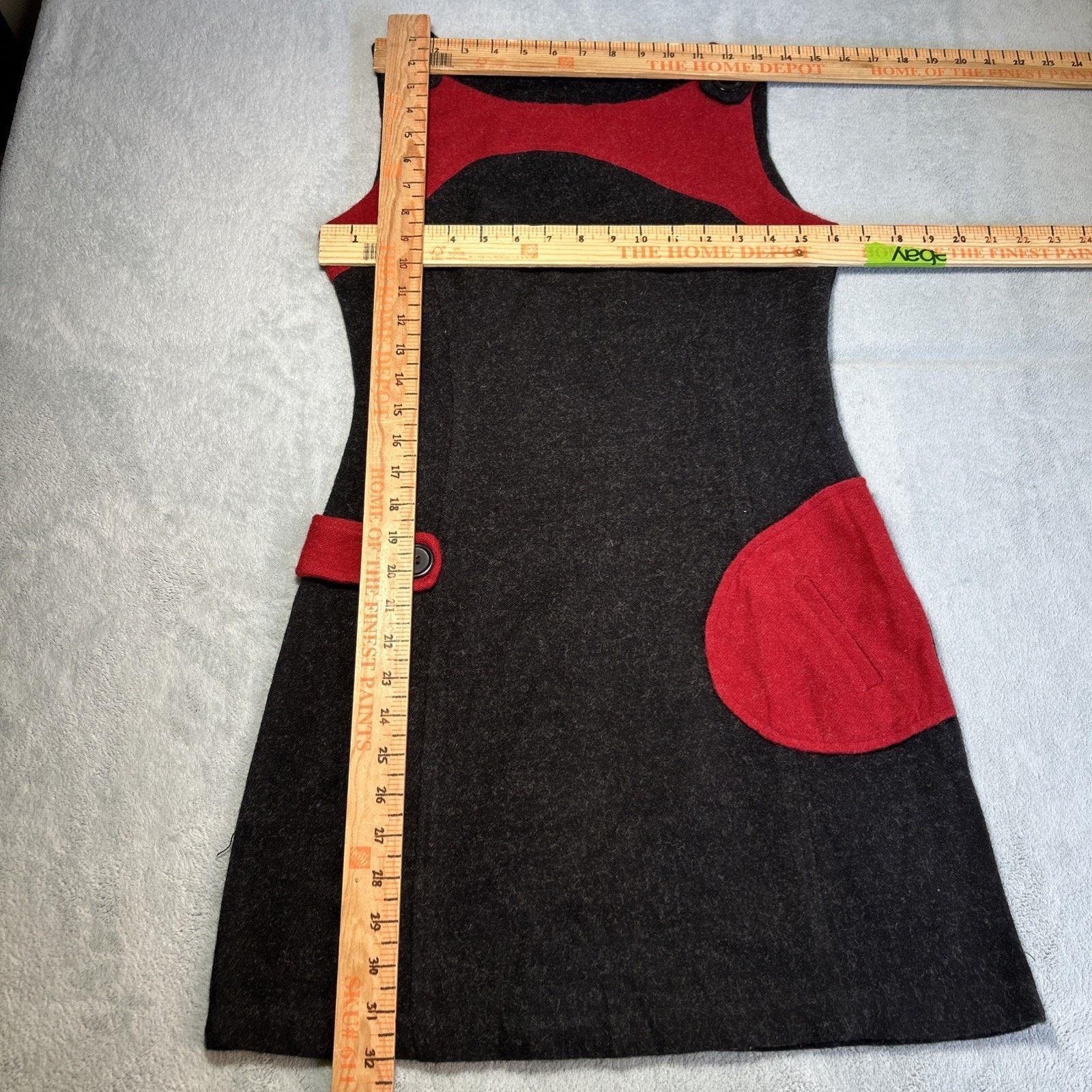 Free People USA Paper Tag Wool Boho Renaissance Dress Small Vintage Size S / US 4 / IT 40 - 8 Thumbnail