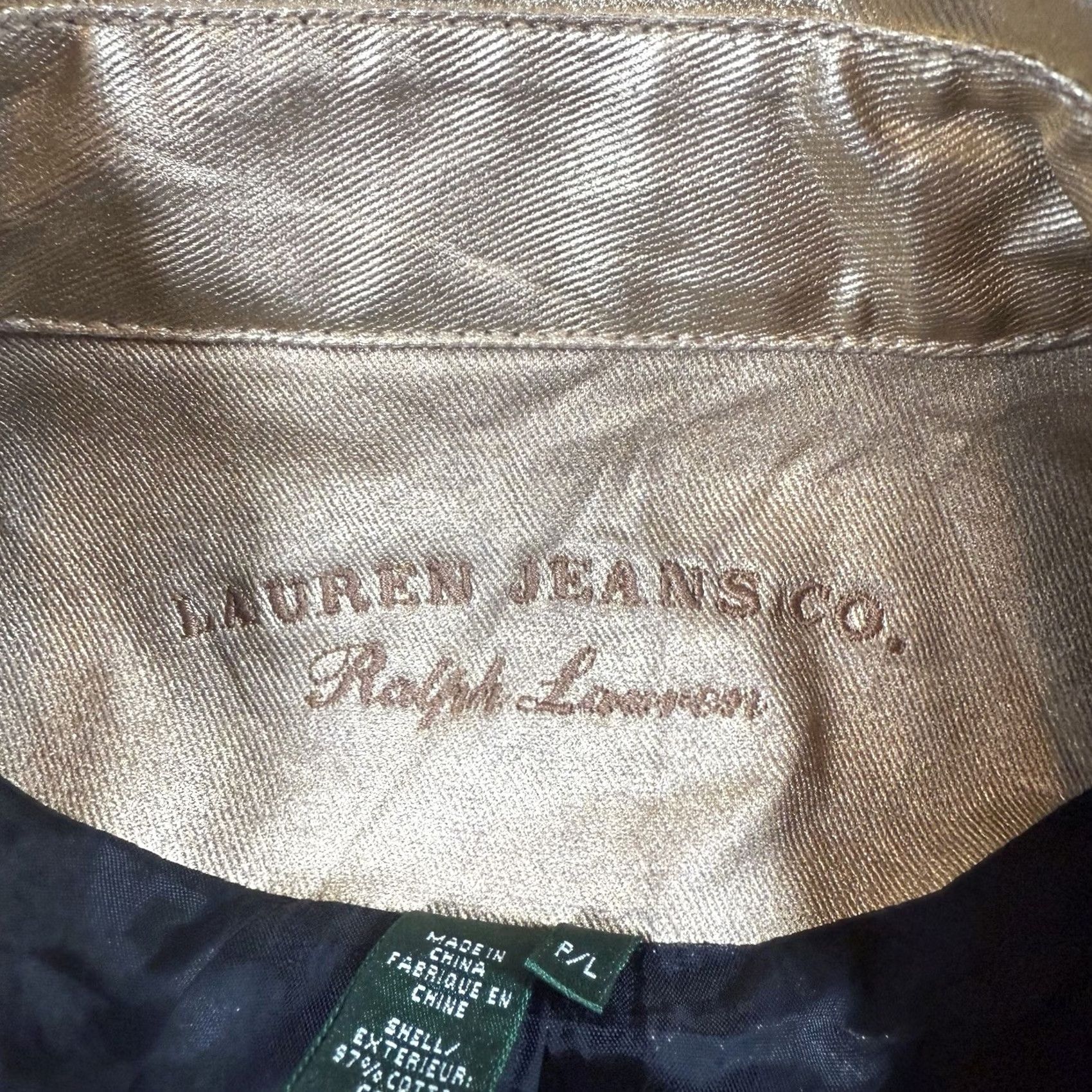 Ralph Lauren VINTAGE Ralph Lauren Jacket Women Belt Gold L Petite Metallic Belted Cotton Basic Jacket Womens Tags: None Size L / US 10 / IT 46 - 6 Thumbnail