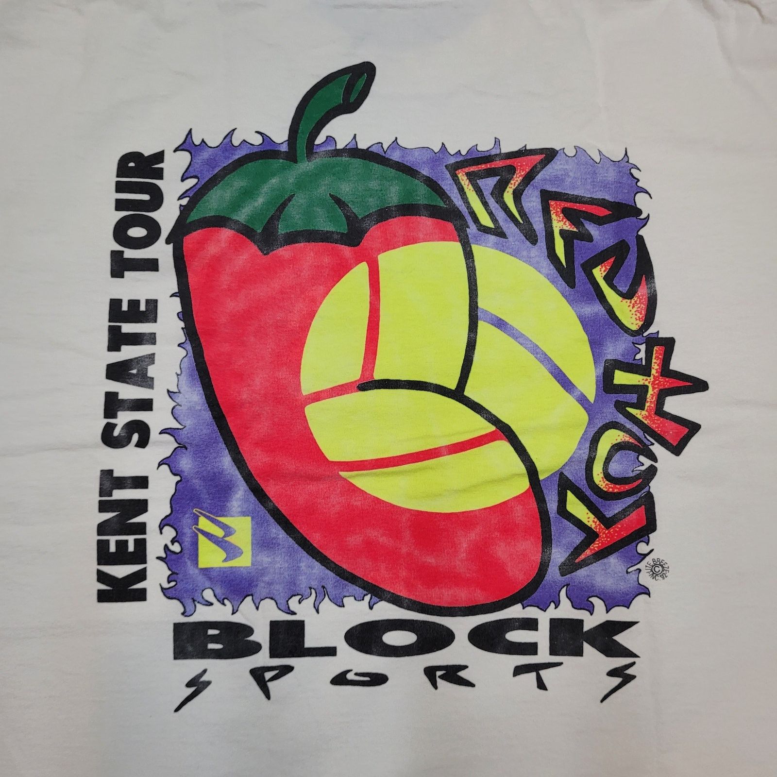 Vintage VTG 1992 Kent State Tour Neon T-Shirt Single Stitch Boxy L Size US L / EU 52-54 / 3 - 2 Thumbnail