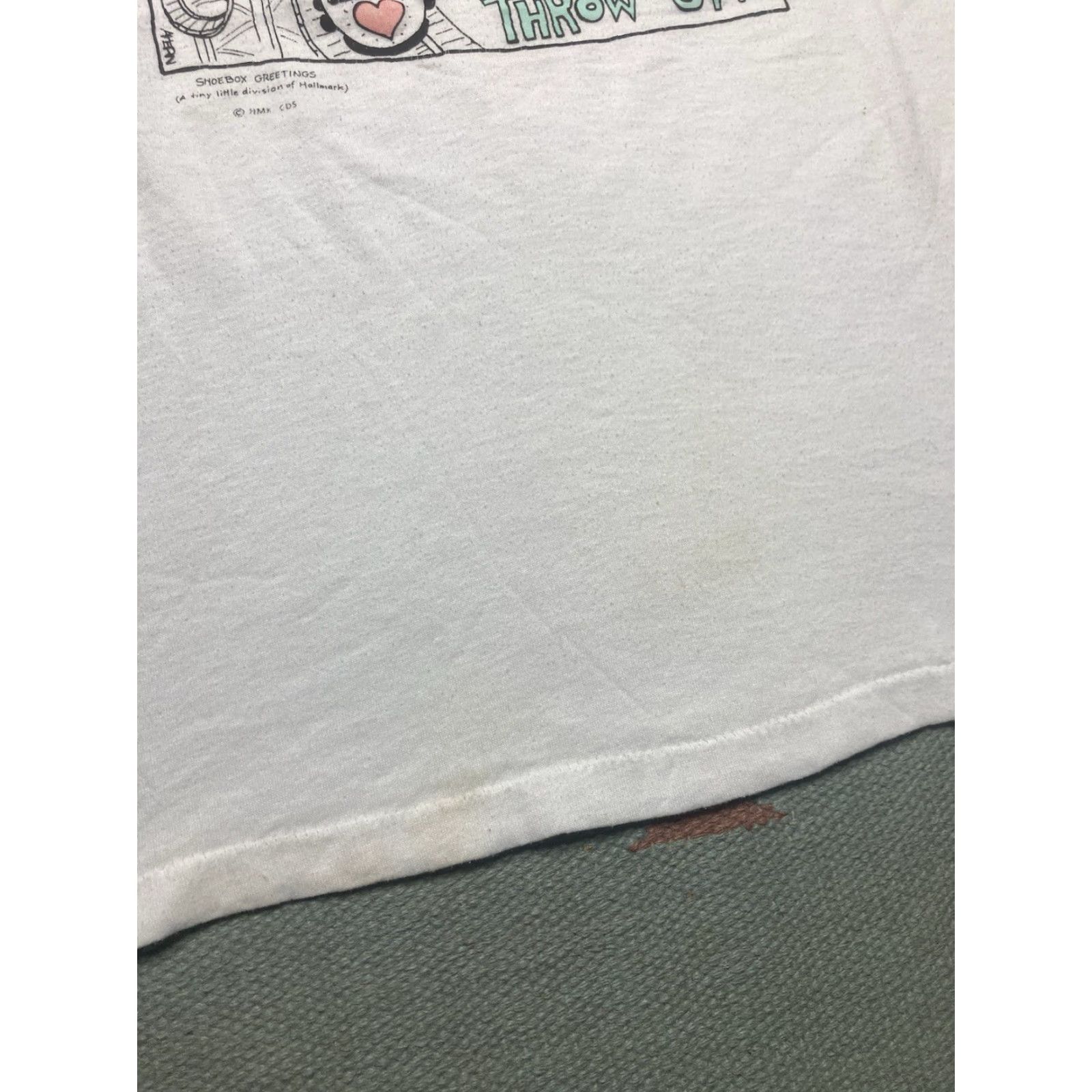 Vintage VINTAGE 80s graphic t shirt love is like a rollercoaster single stitch Large Mens L White Size US L / EU 52-54 / 3 - 3 Thumbnail