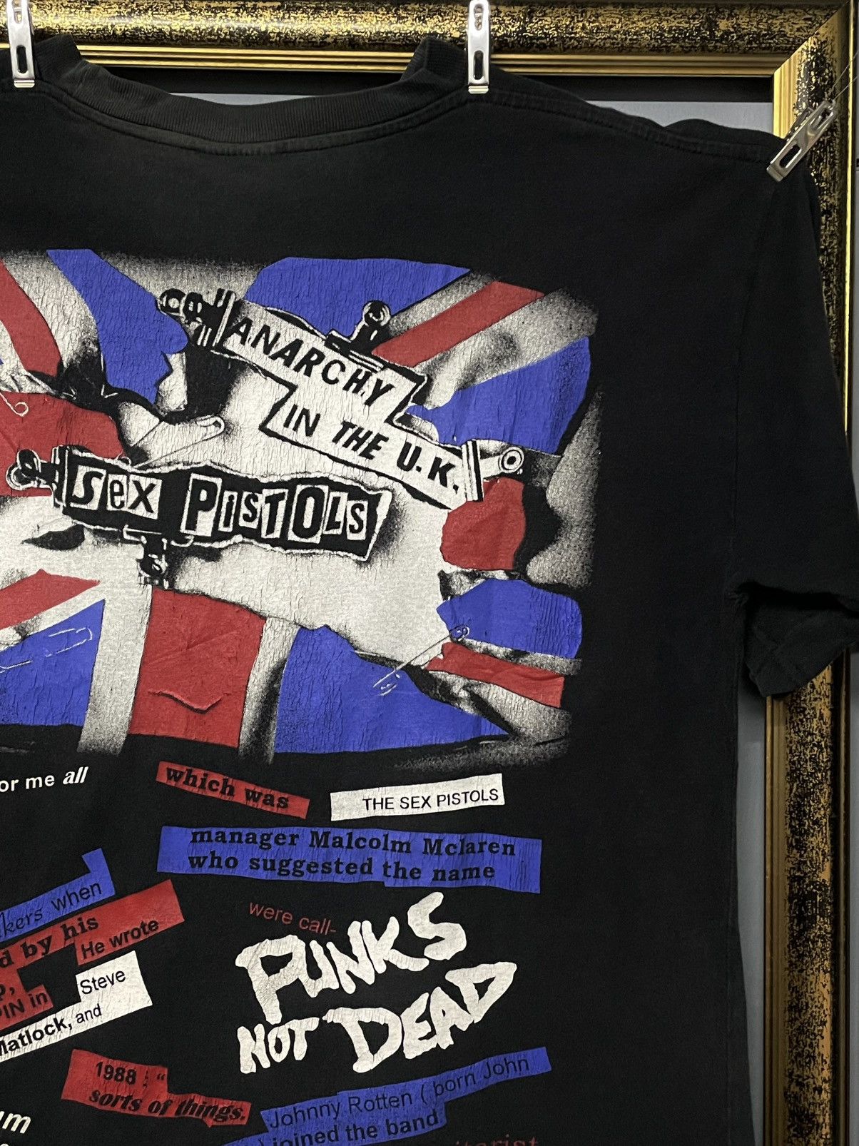 Vintage Vintage Original 90s Sex Pistols Punk Johny Rotten Sunfaded Size US L / EU 52-54 / 3 - 10 Thumbnail