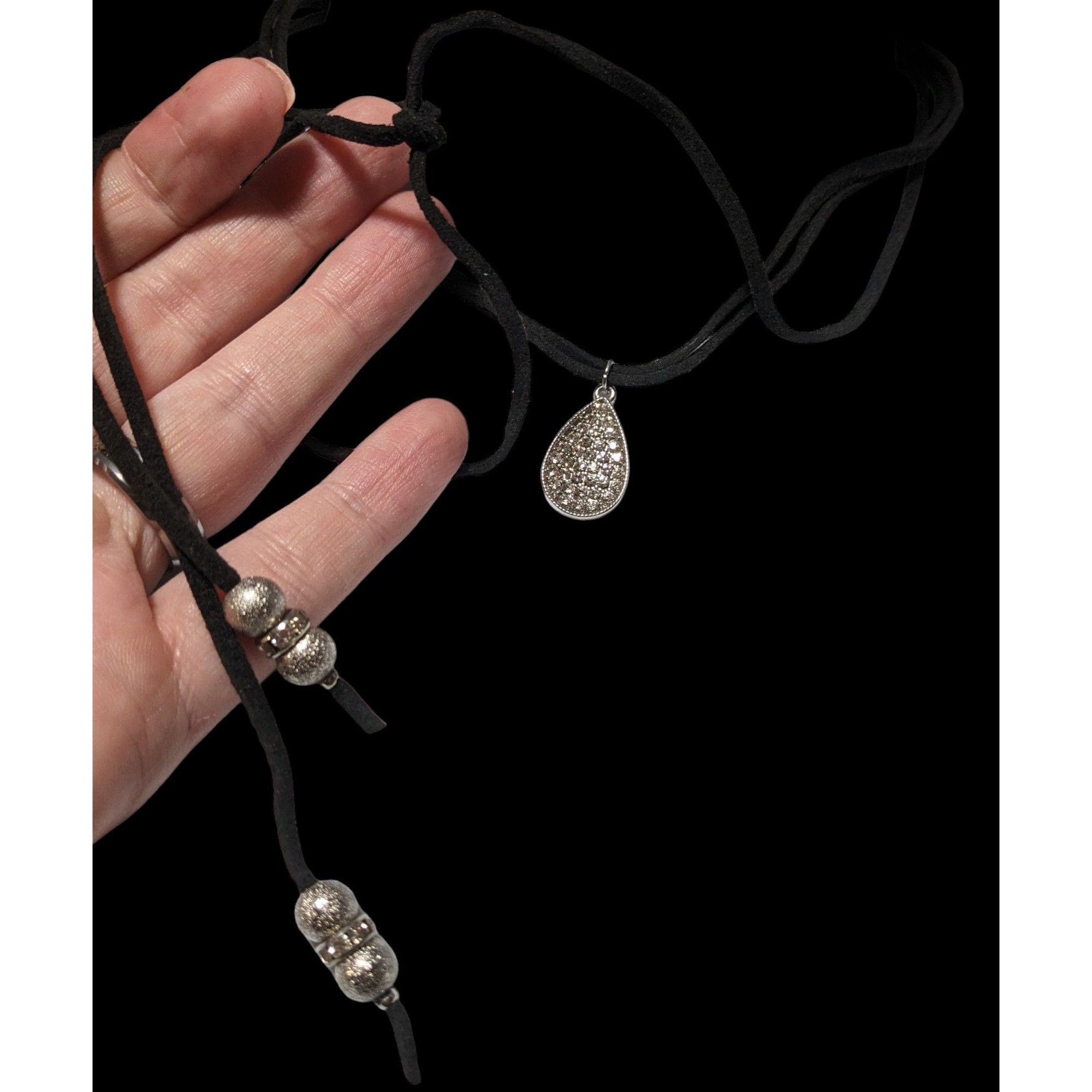 Other Whimsigoth Black Beaded Choker/Lariat Necklace Size ONE SIZE - 7 Thumbnail