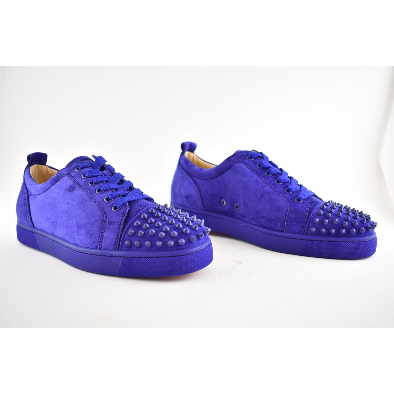 Christian Louboutin Christian Louboutin Louis Junior Spikes Flat Nomade Blue Size US 11 / EU 44 - 3 Thumbnail