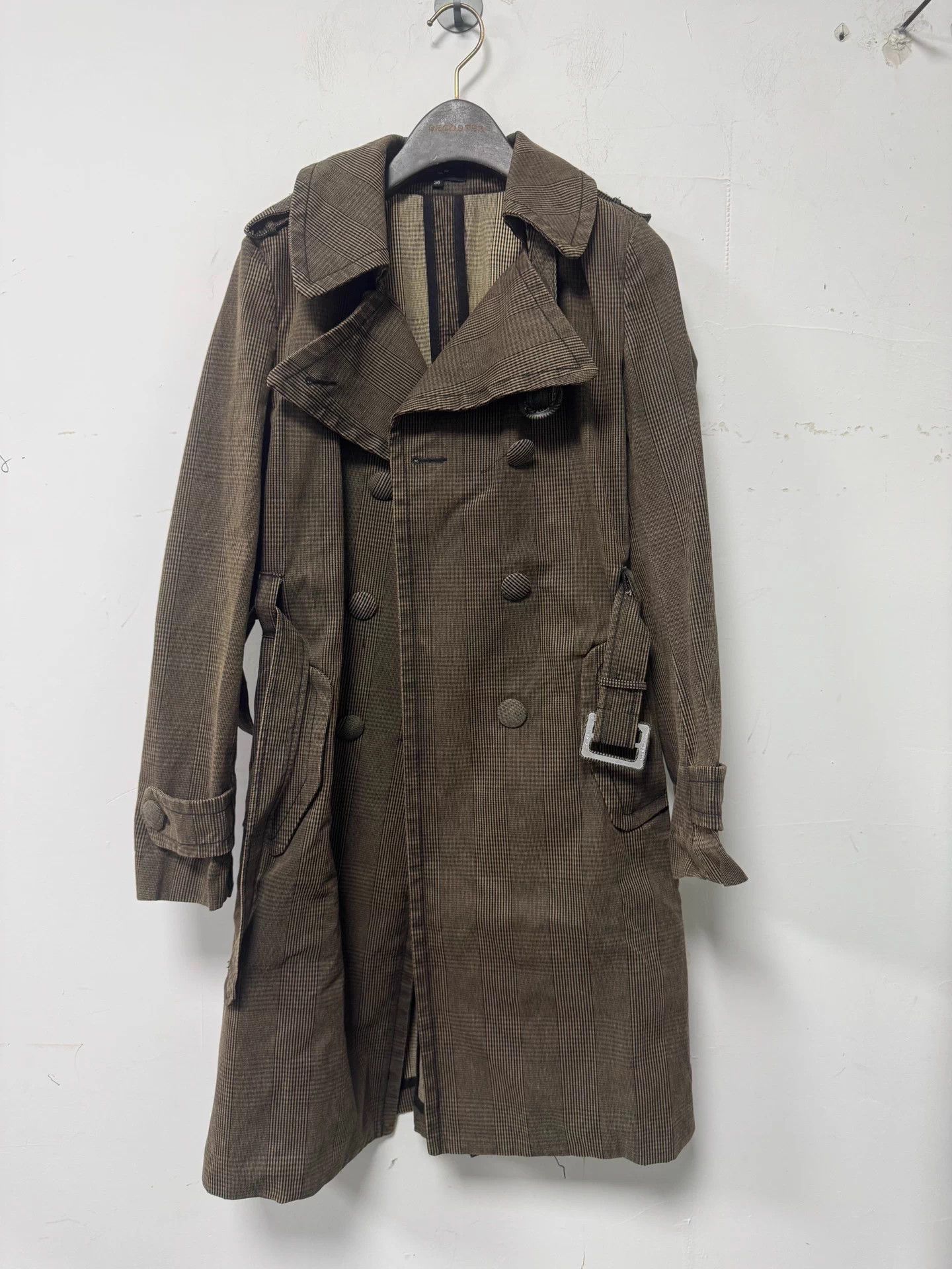 Other et vous camel check double-breasted belted trench 36 Size XS / US 0-2 / IT 36-38 - 1 Thumbnail