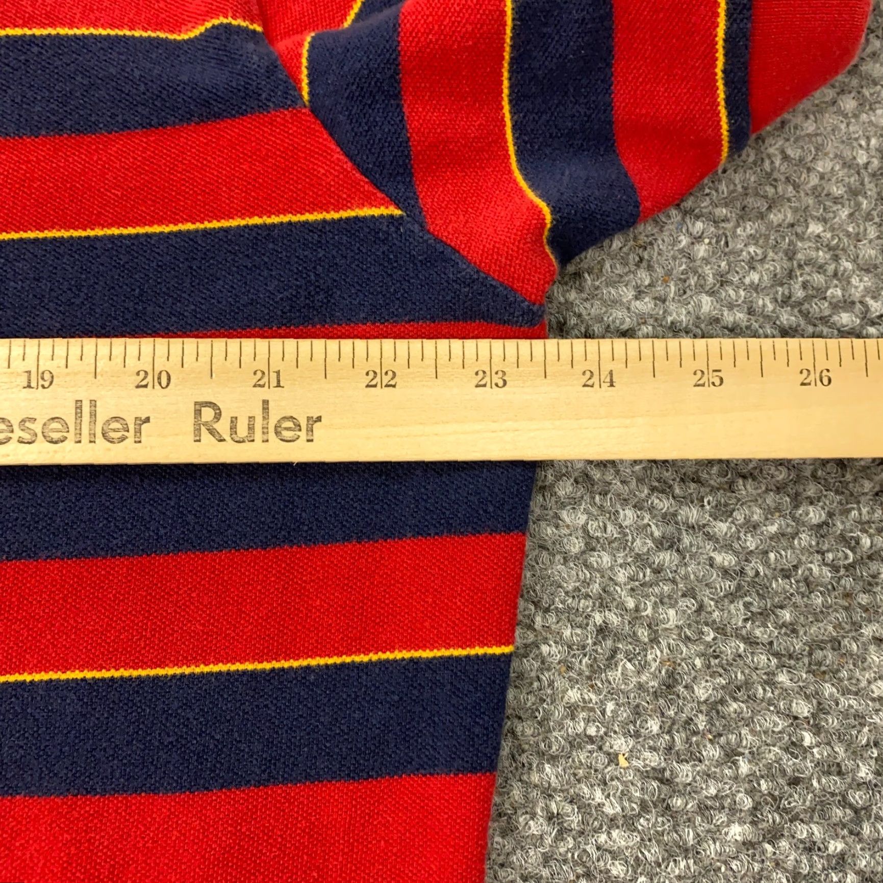 Polo Ralph Lauren VTG Polo Ralph Lauren Shirt Mens XL Red Blue Striped Short Sleeve Pony Preppy Size US XL / EU 56 / 4 - 8 Thumbnail
