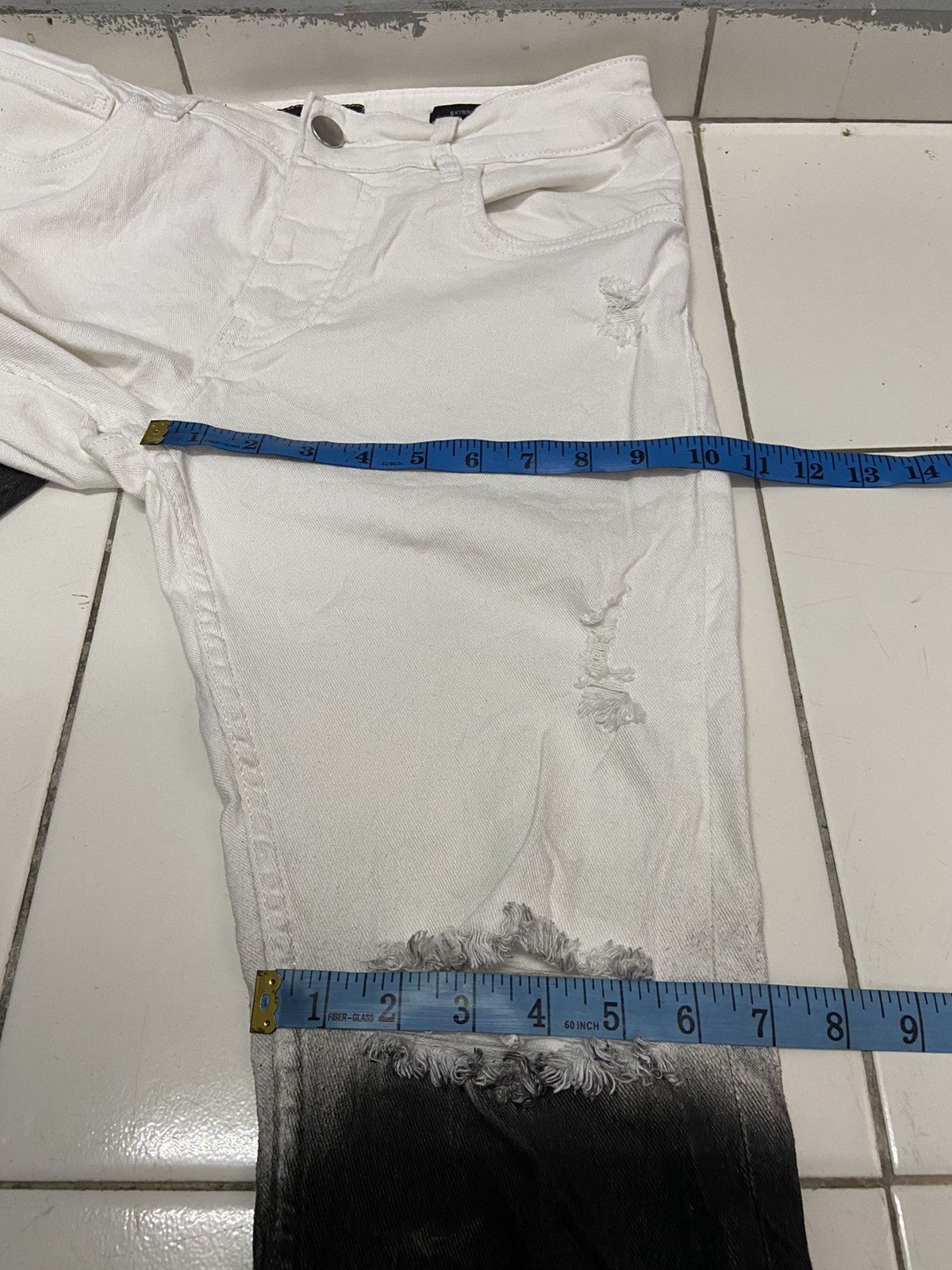 Japanese Brand 2Y DENIM WHITE BLACK JEANS Size US 31 - 15 Thumbnail