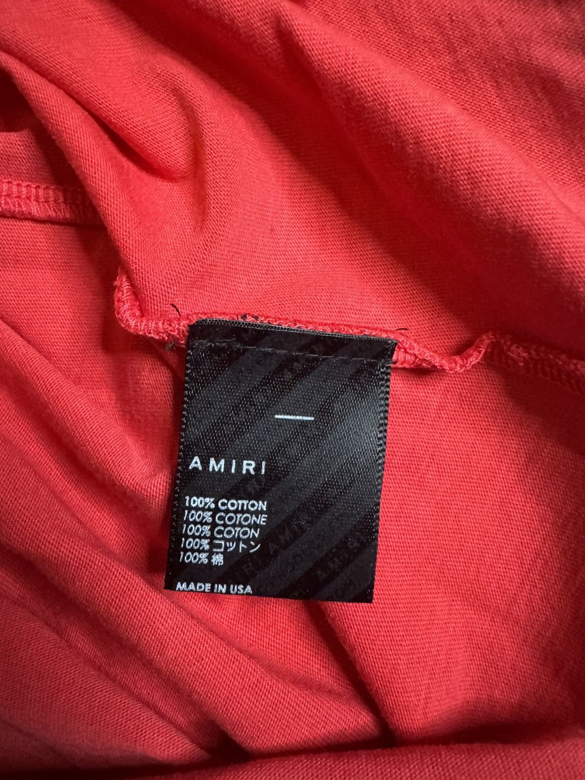 Amiri Amiri Red Collegiate Tee Size US S / EU 44-46 / 1 - 6 Thumbnail