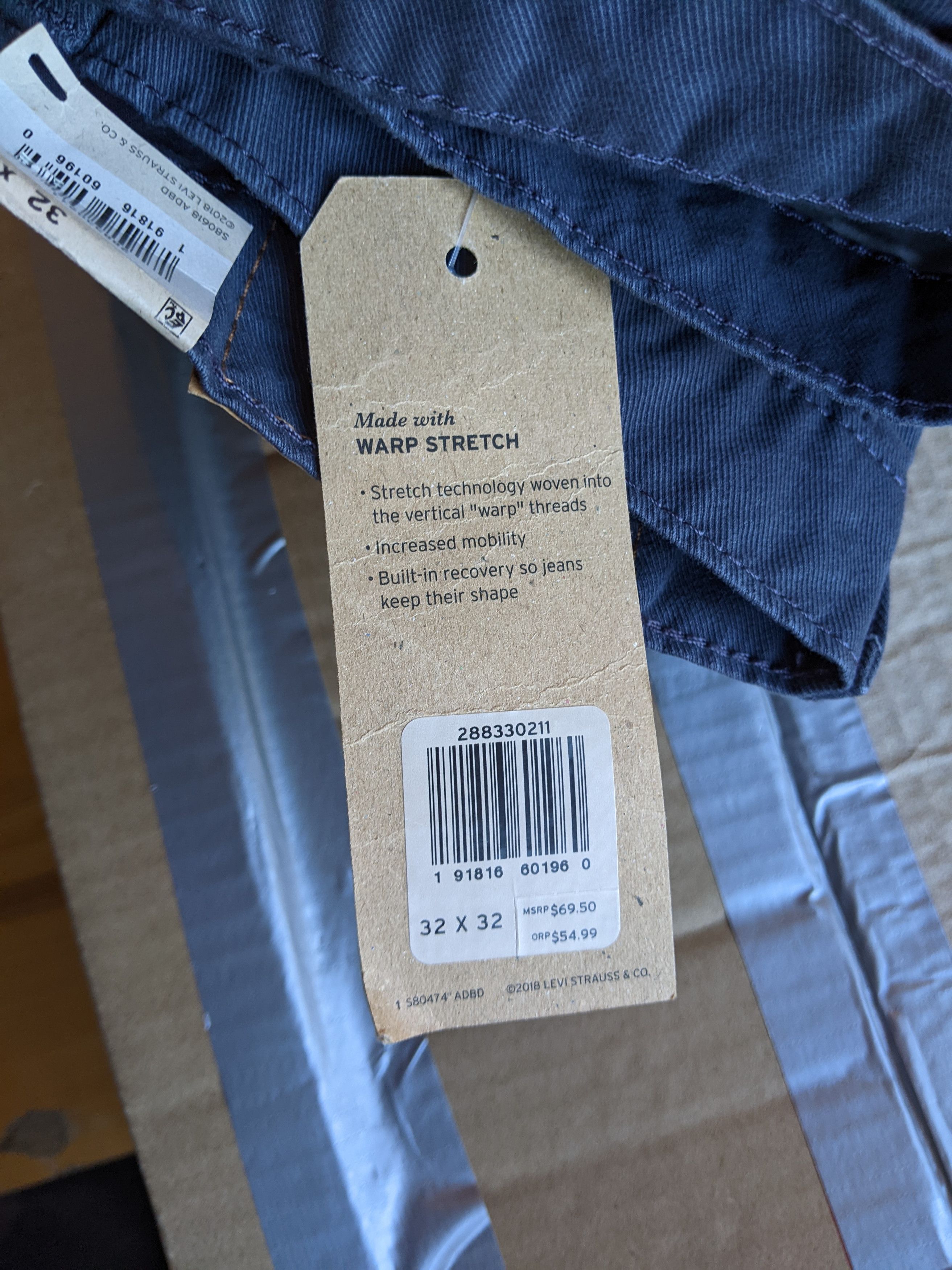 Levi's NEW* Levis 512 Slim Taper Jeans Denim with Tags W32 L32 Size US 34 / EU 50 - 6 Thumbnail