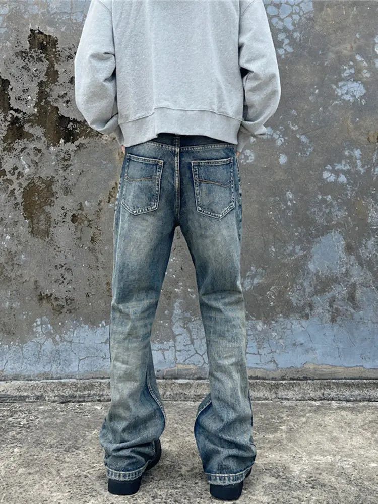 Japanese Brand × Jean Retro loose straight leg micro flared jeans Size US 32 / EU 48 - 3 Thumbnail