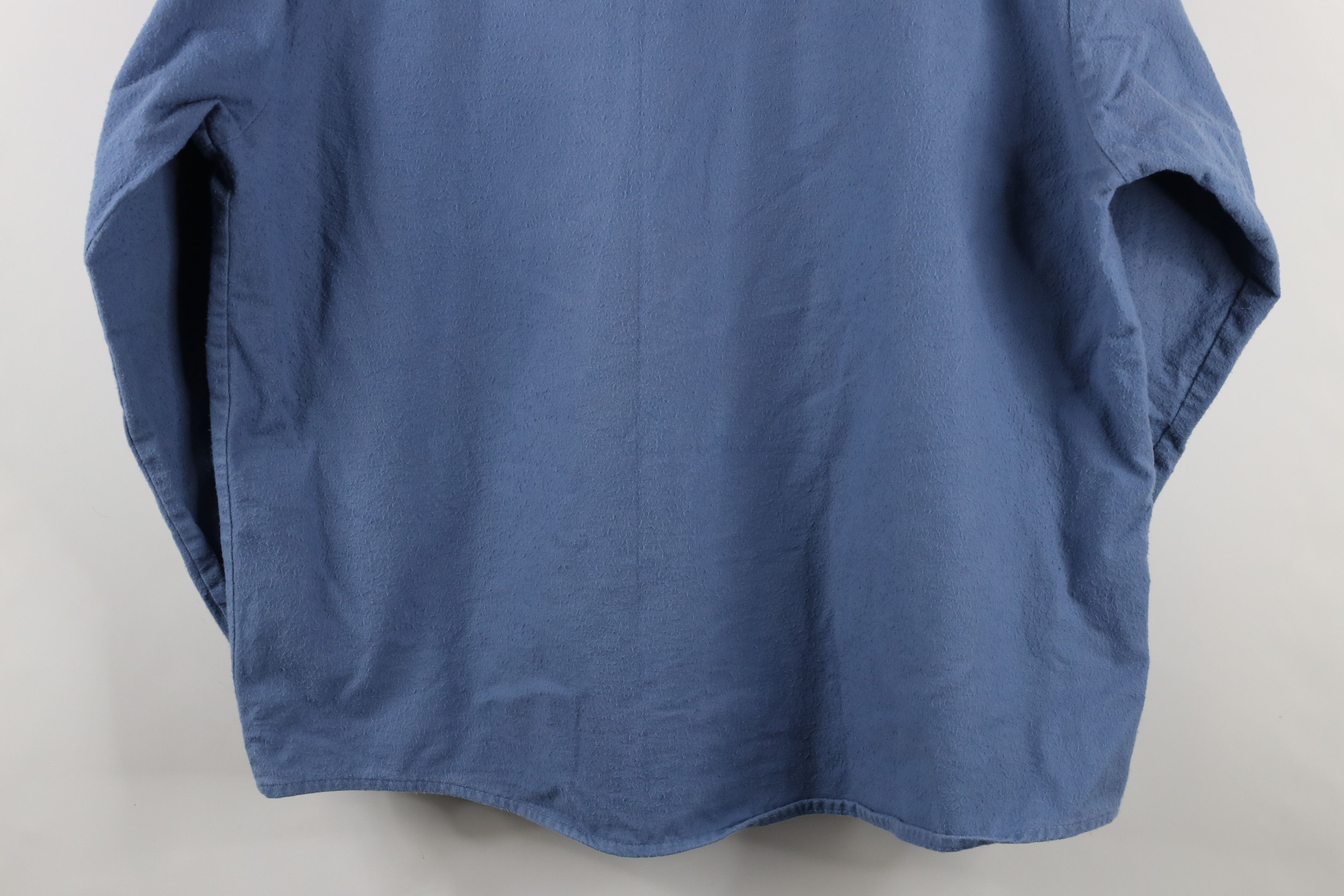 FiveBrother × Vintage Vintage 90s Five Brother Chamois Cloth Button Shirt Blue USA Size US XXL / EU 58 / 5 - 11 Thumbnail