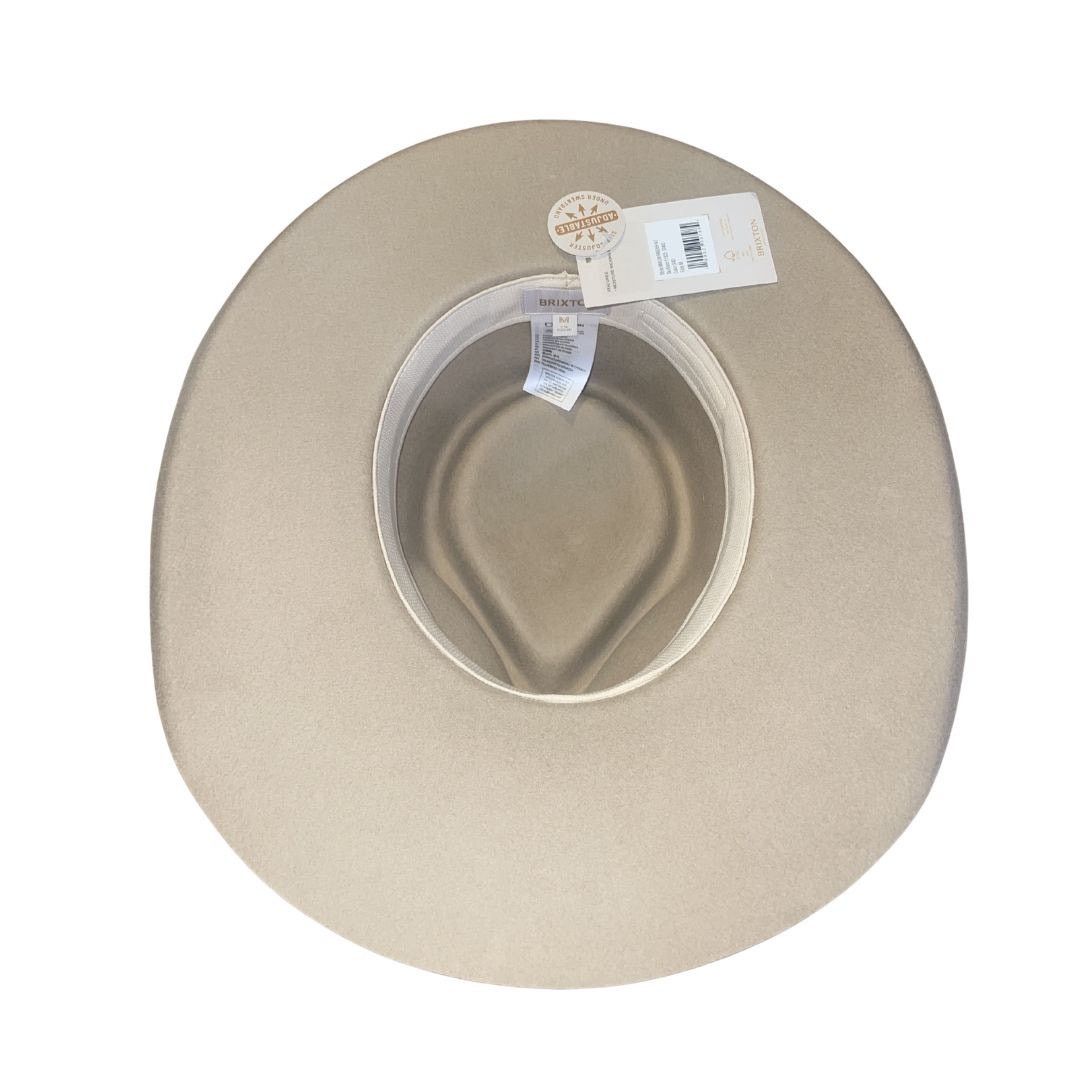 Brixton Marlow Rancher Hat Sand Medium NWT 100% Wool Felt Adjustable Size ONE SIZE - 4 Thumbnail