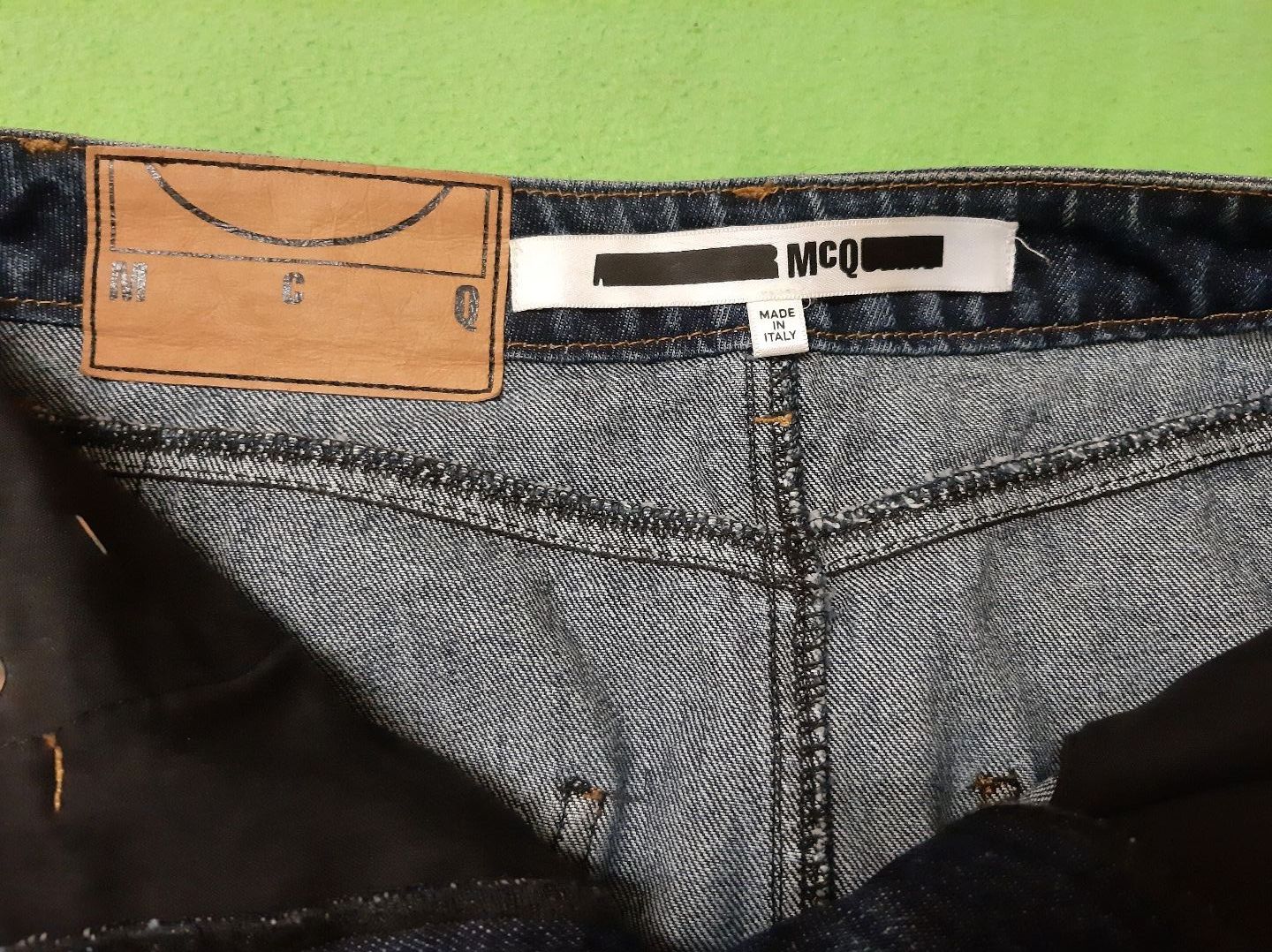 Alexander McQueen McQueen Skirt Leather Denim Size 27" / US 4 / IT 40 - 3 Thumbnail