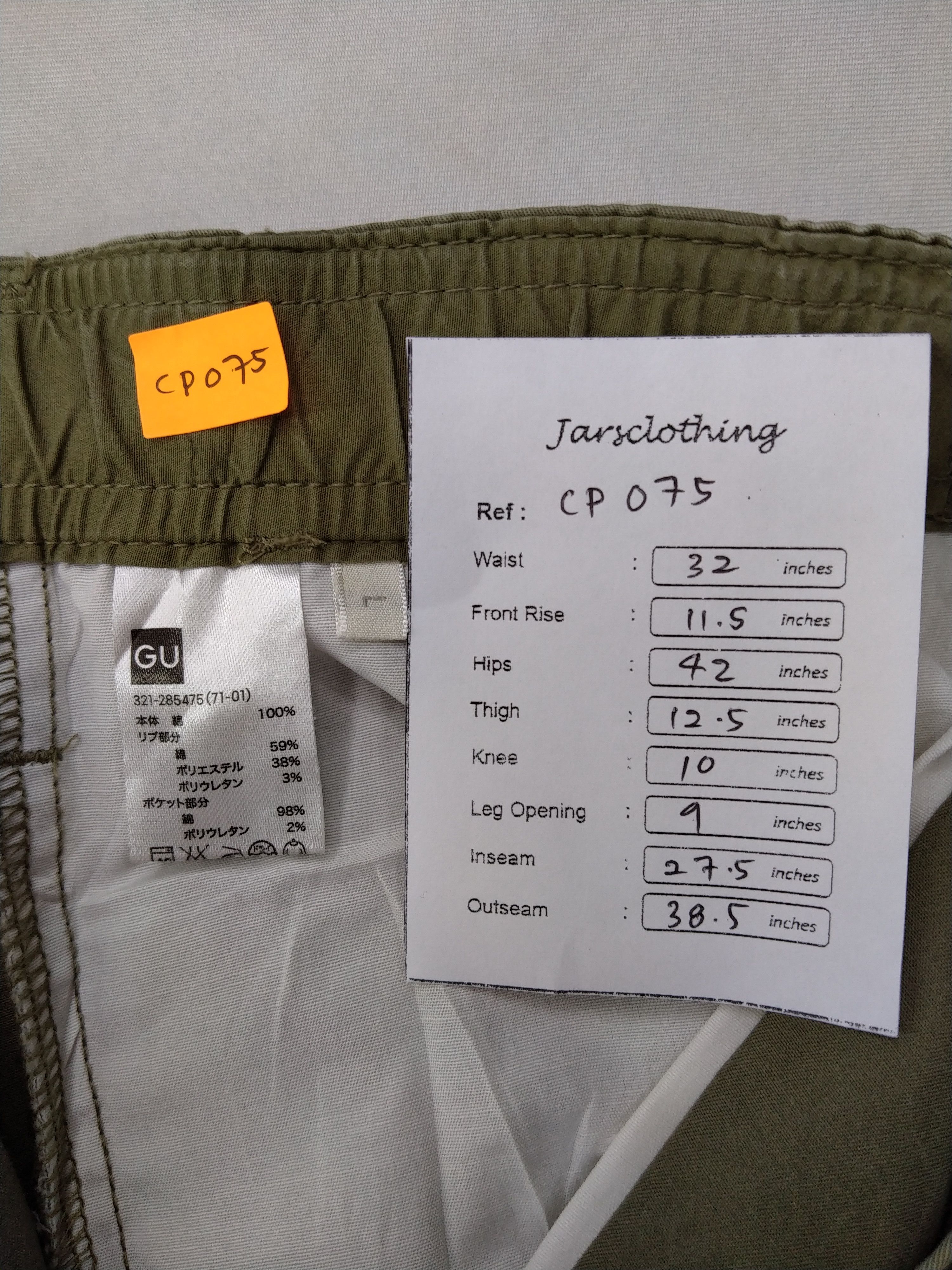 Japanese Brand Elastic/Drawstring Waist Japanese Brand Cargo 32x27.5 -CP075 Size US 32 / EU 48 - 7 Thumbnail