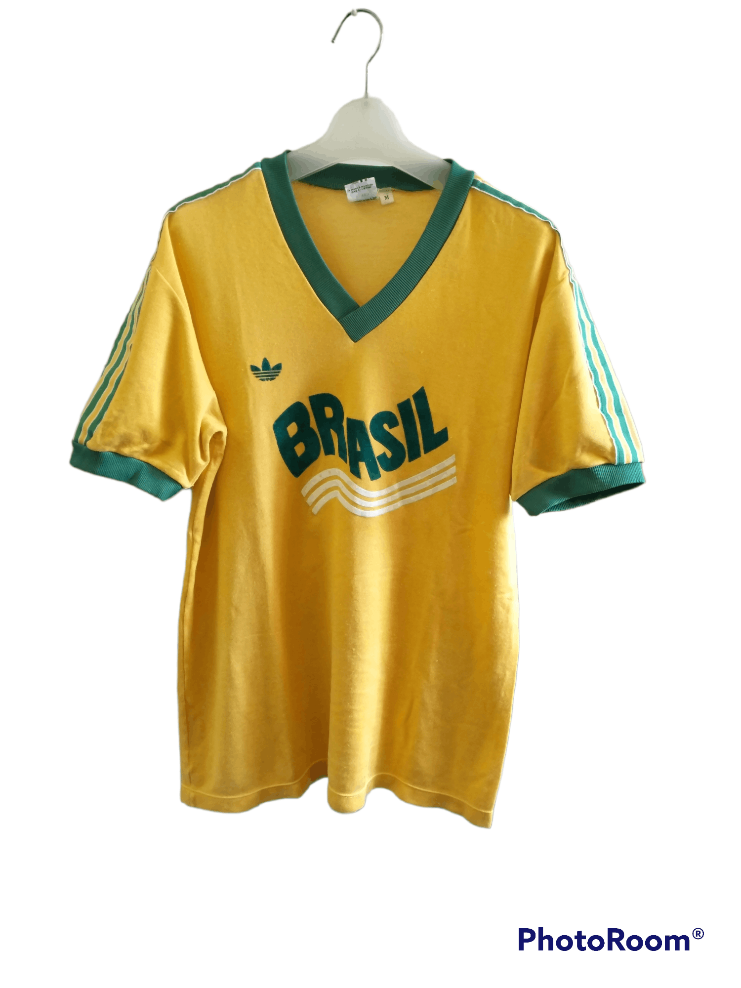 image of Adidas x Soccer Jersey Jersey Brazil Vintage in Yellow, Men's (Size Medium)