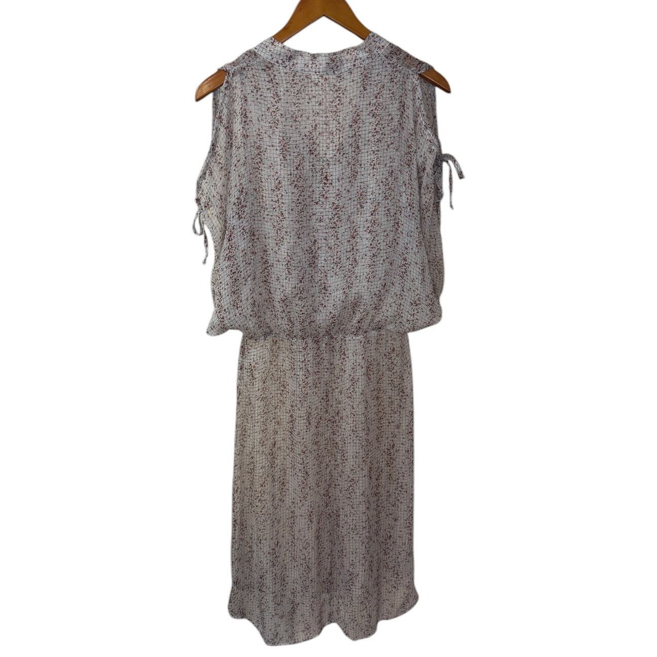 Anthropologie Anthropologie Tiny Sheer Dress Women M Brown Floral READ Size M / US 6-8 / IT 42-44 - 4 Thumbnail