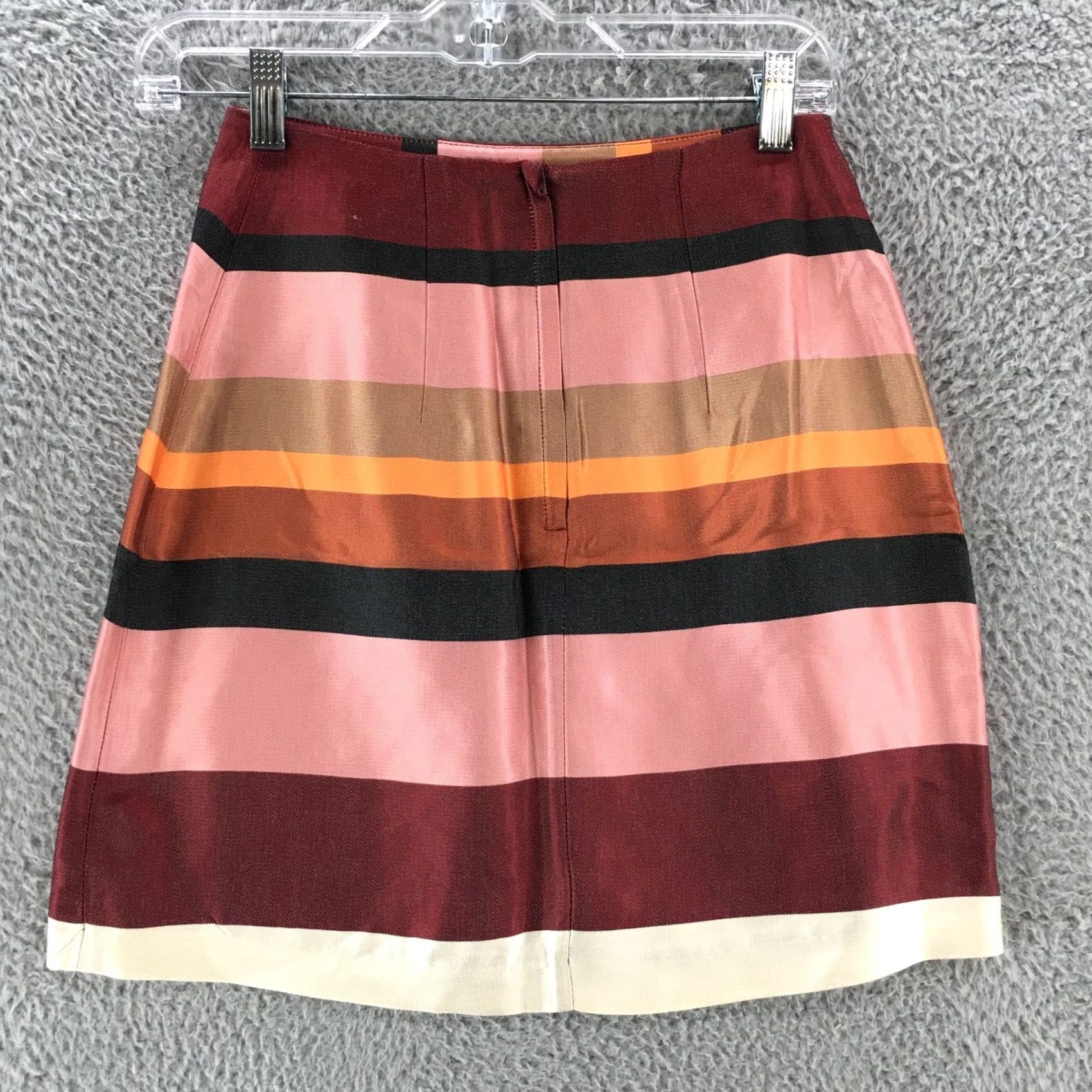 H&M H&M A-Line Skirts Womens 4 Multicolor Striped Flat Front Casual Back Zipper Skirt Womens 4 Multicolor Striped Flat Front Casual Back Zipper Size 27" / US 4 / IT 40 - 4 Thumbnail