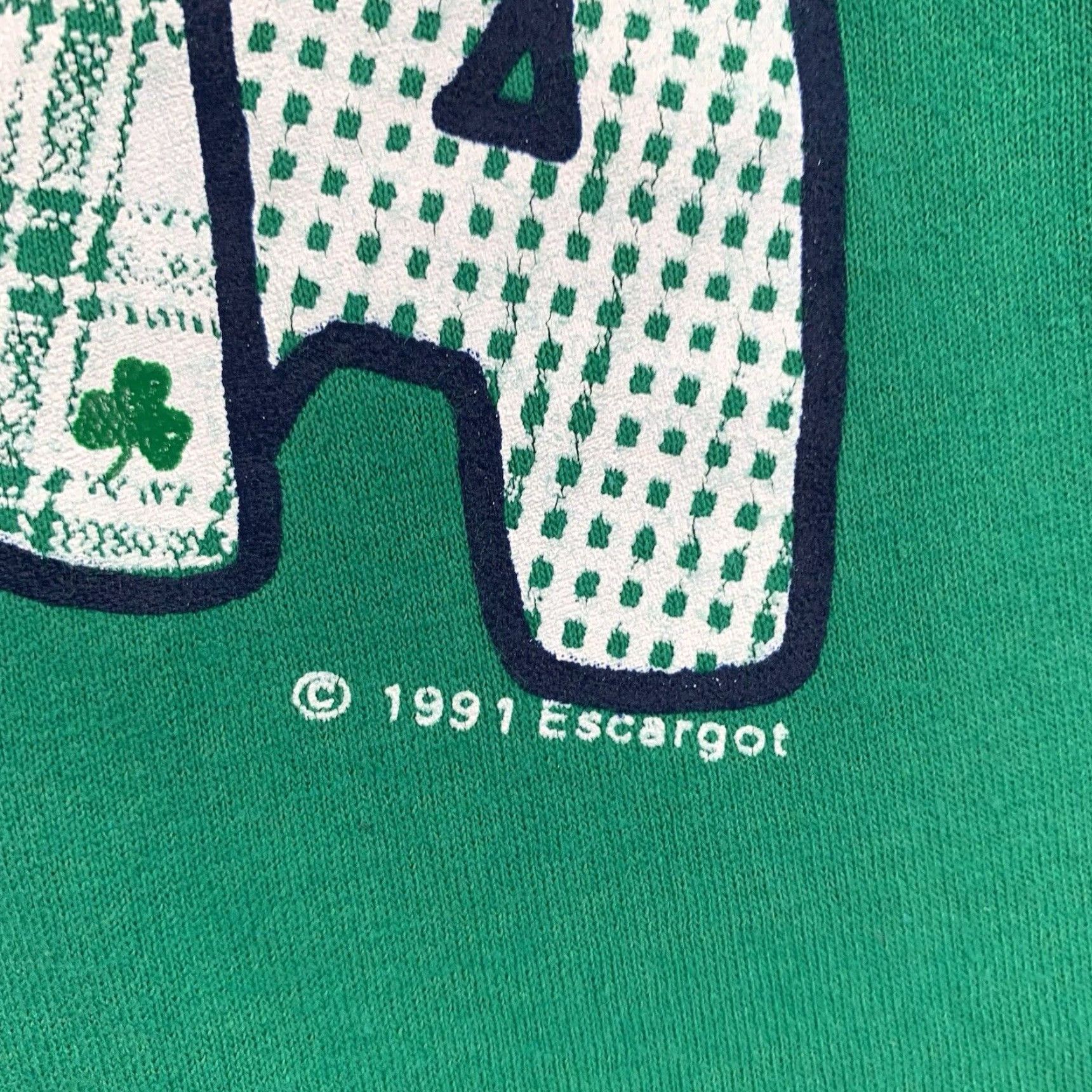 Hanes VINTAGE Hanes Unisex T-Shirt XL Green 90s Funny Irish Grandma Graphic Print Crew Neck All Seasons Size US XL / EU 56 / 4 - 6 Thumbnail