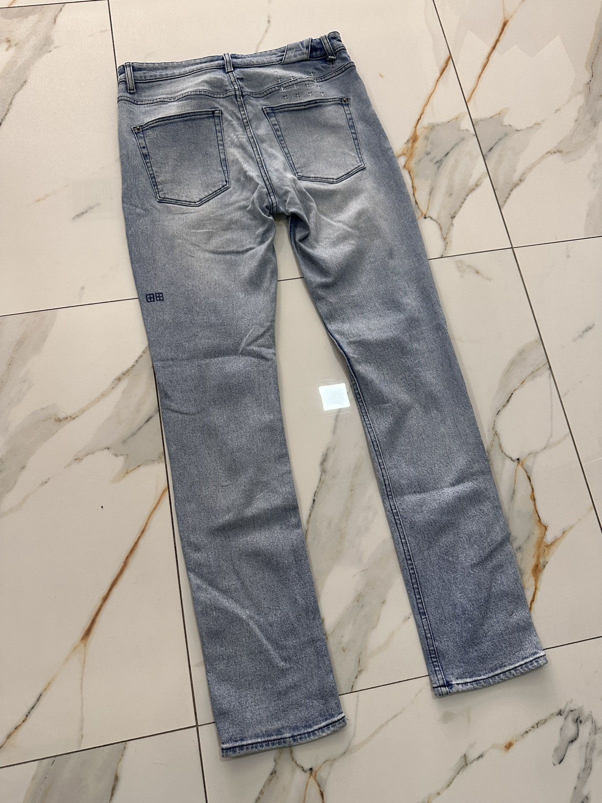 Ksubi Ksubi Chitch Old Timez Light Blue Denim Size 31 Size US 31 - 3 Thumbnail