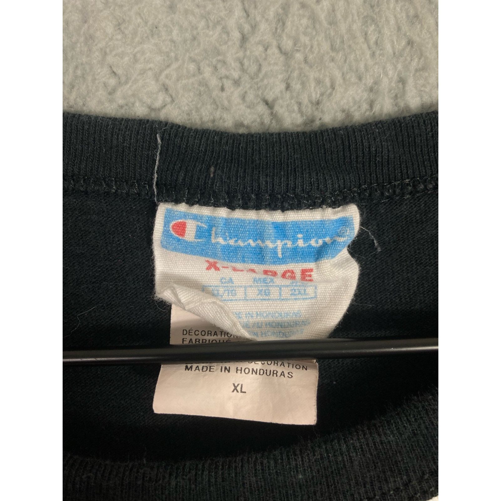 Champion Champion Heritage XL Black T-Shirt All Over Logo Print Size US XL / EU 56 / 4 - 2 Thumbnail