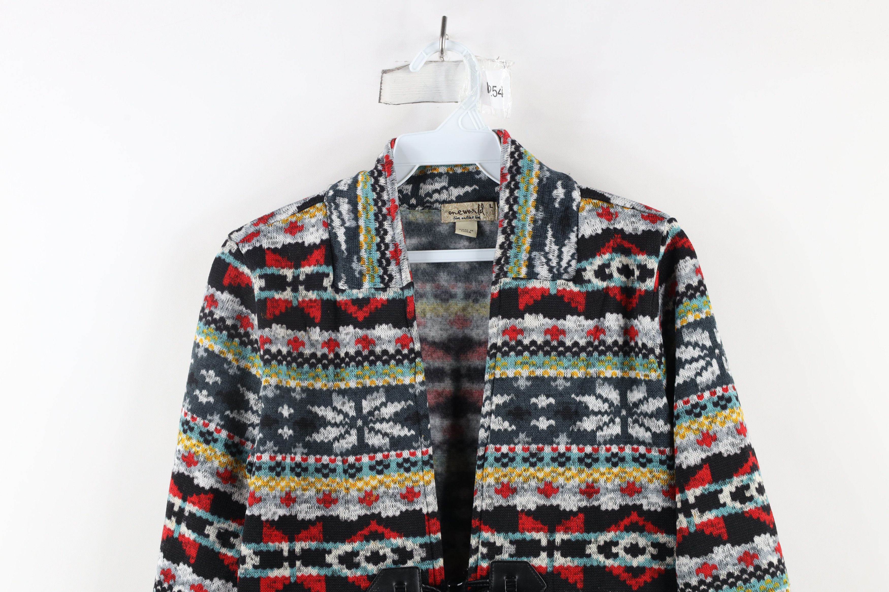 Vintage Vintage 90s Streetwear Knit Toggle Button Cardigan Sweater Size L / US 10 / IT 46 - 2 Thumbnail
