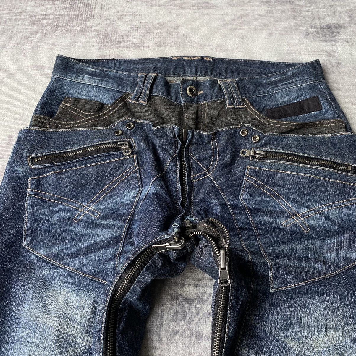 If Six Was Nine × Le Grande Bleu (L.G.B.) × PPFM PPFM Anarchy 3 Way Styles Punk Denim Size US 32 / EU 48 - 10 Thumbnail
