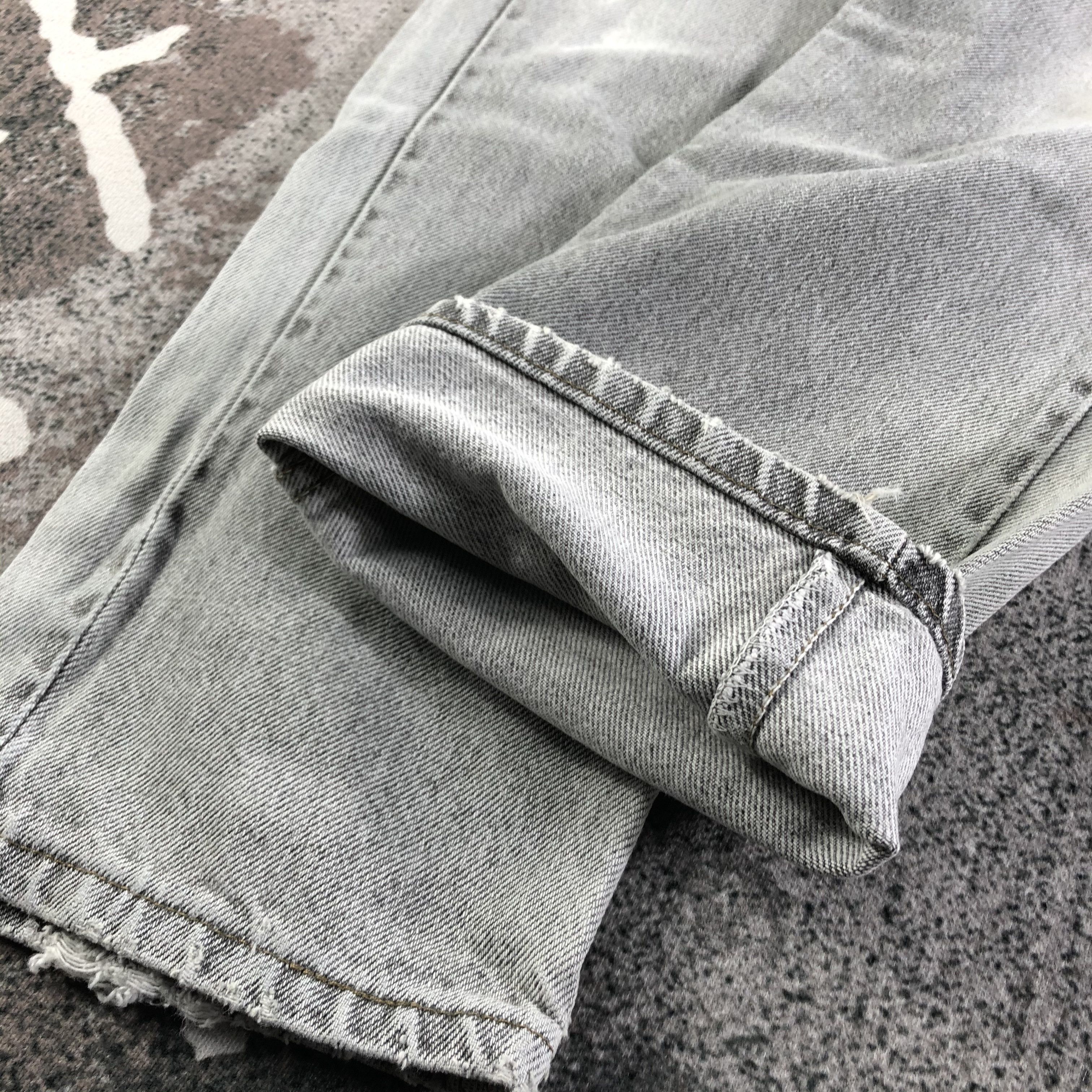 Levi's Vintage Distress Levis 505 Jeans Faded Gray KJ2306 Size US 28 / EU 44 - 7 Thumbnail