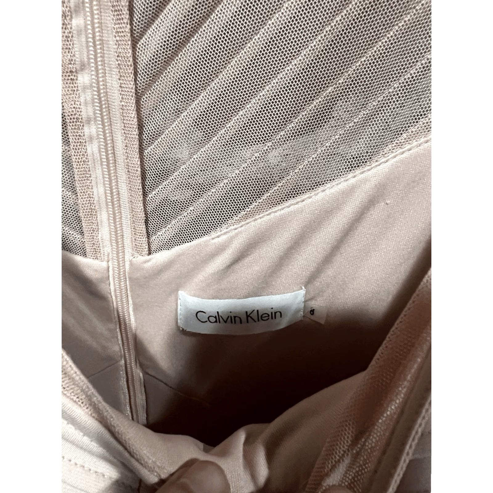 Calvin Klein Calvin Klein Womens Pink Sleeveless Slip Dress Ribbed Size 8 Size M / US 6-8 / IT 42-44 - 3 Thumbnail