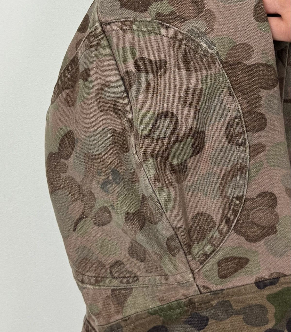 Vintage Vintage Austrian Army Kaz 57 Pea Dot Camo Parka Coat Jacket Size US XL / EU 56 / 4 - 5 Thumbnail