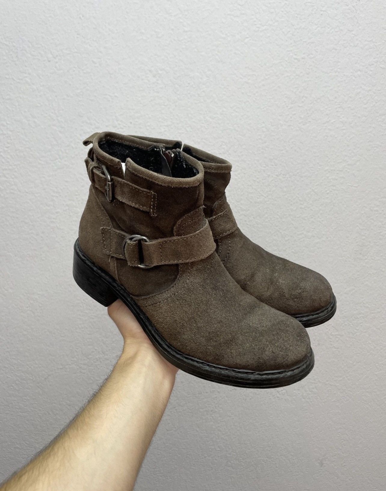 If Six Was Nine Vintage Italian AS 98 Vibe Guidi Style Leather Biker Boots Size US 7 / EU 40 - 9 Thumbnail