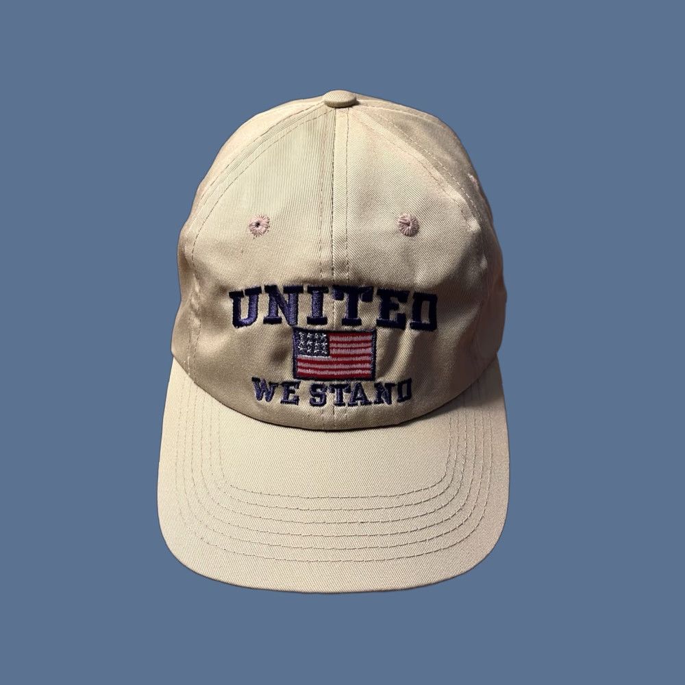 Vintage VINTAGE The Game United We Stand American Flag Snapback Hat Beige Men's One Size Beige United We Stand American Flag Snapback Hat The Game Men Size ONE SIZE - 1 Thumbnail