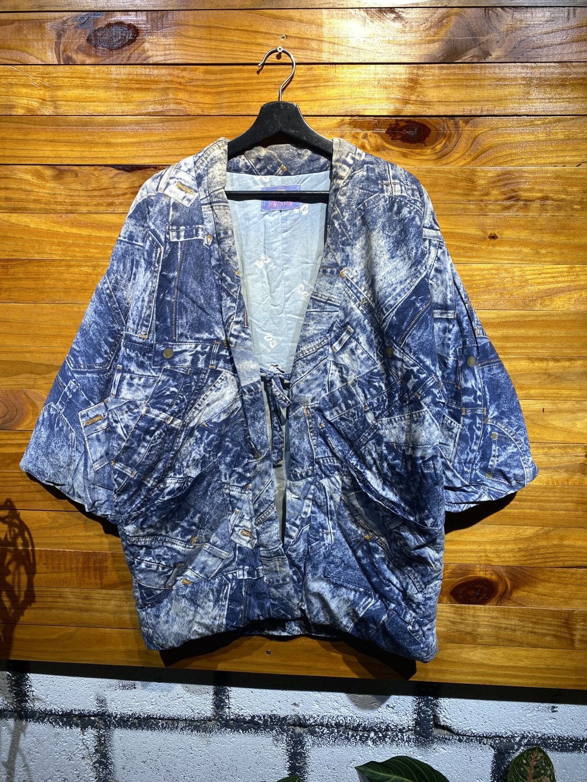 Japanese Brand Unison Hanten Jacket Print Kimono Style Hurdle Graphic Size US M / EU 48-50 / 2 - 10 Thumbnail