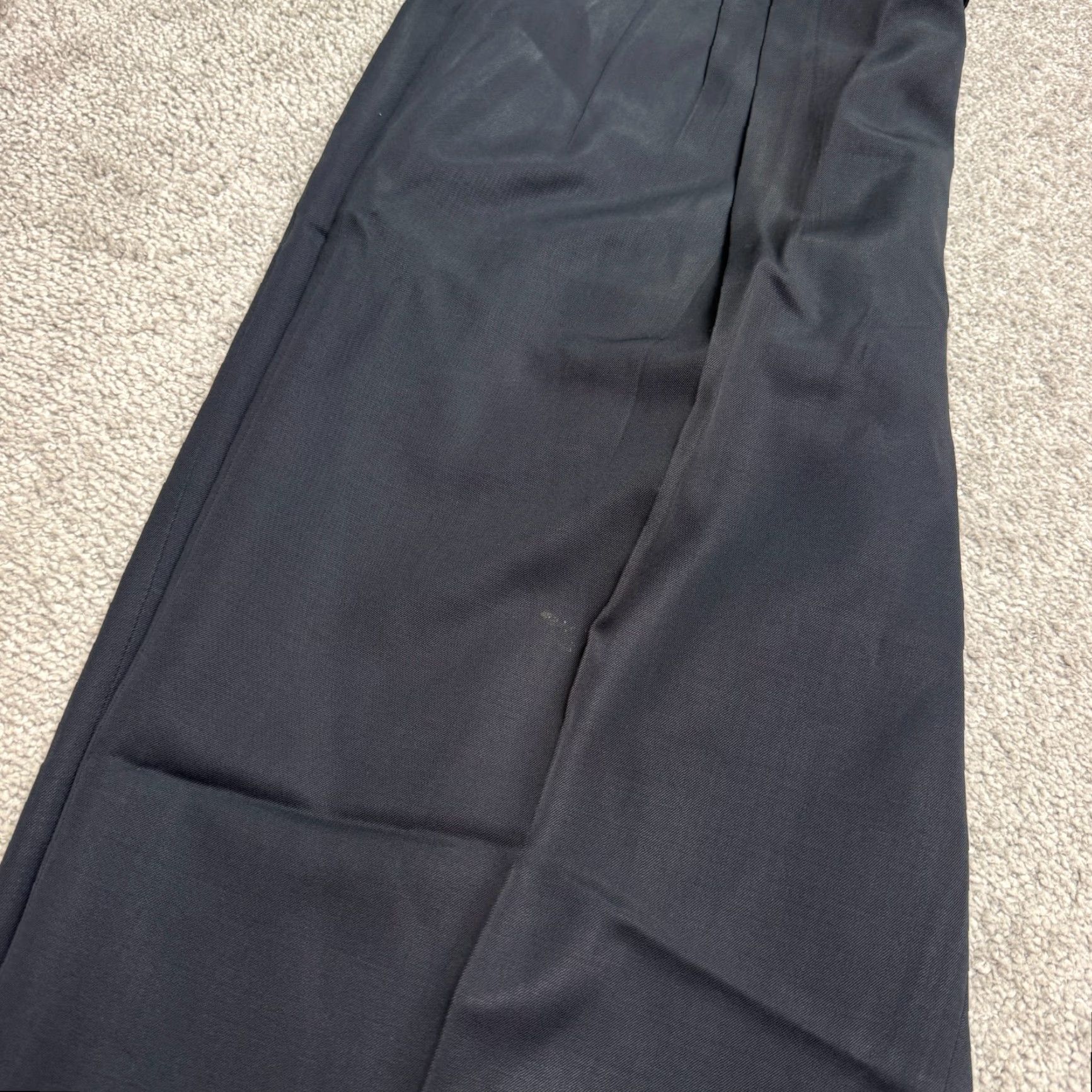 Zanella ZANELLA Vintage Wool Dress Pants Mens 38x29 Blue Pleated Front Straight 90s Retro Classic Business Formal Men’s Pants Size US 38 / EU 54 - 6 Thumbnail