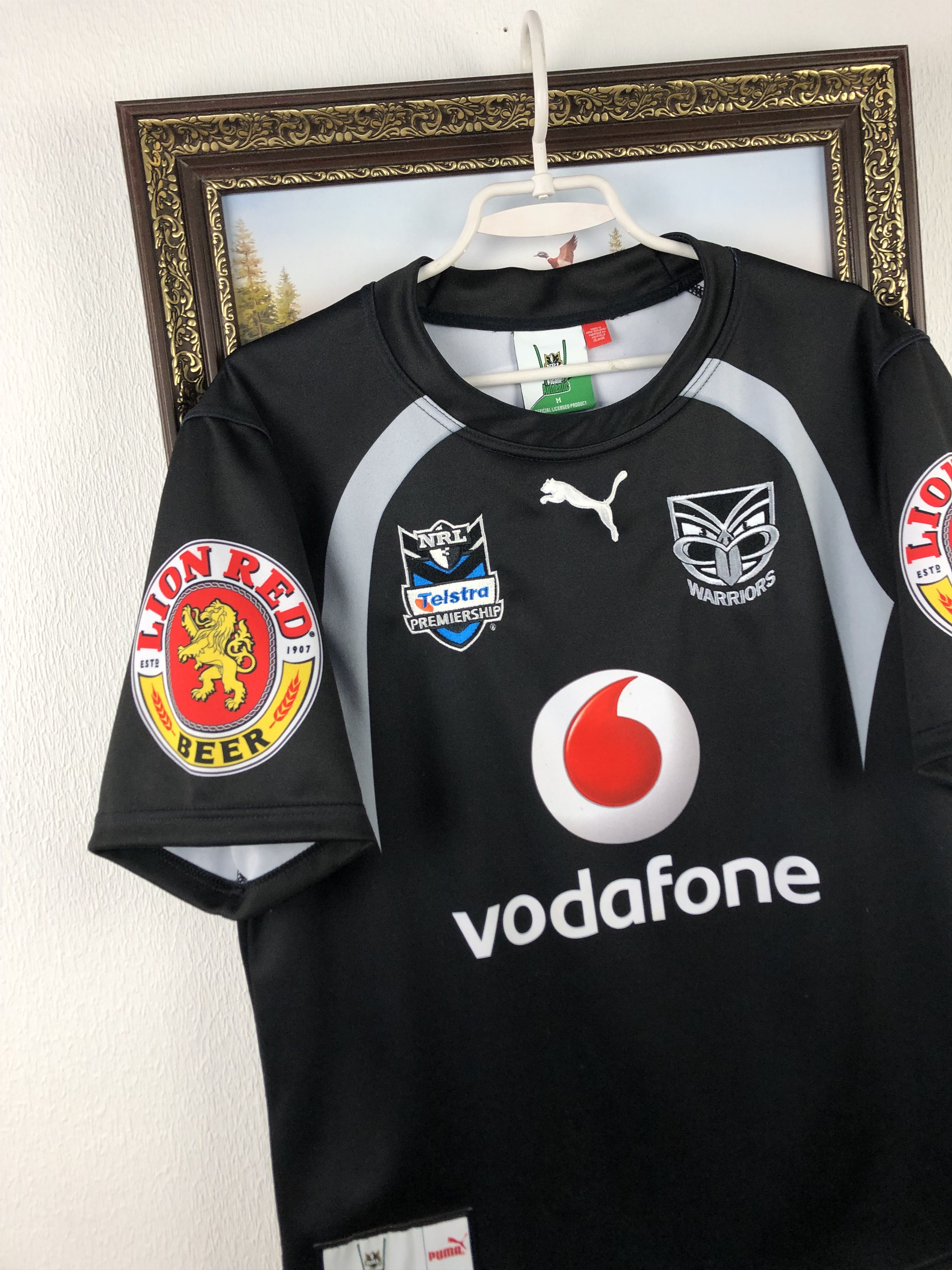 Other Vintage PUMA New Zealand Warriors NRL Rugby Team Jersey Size US M / EU 48-50 / 2 - 3 Thumbnail