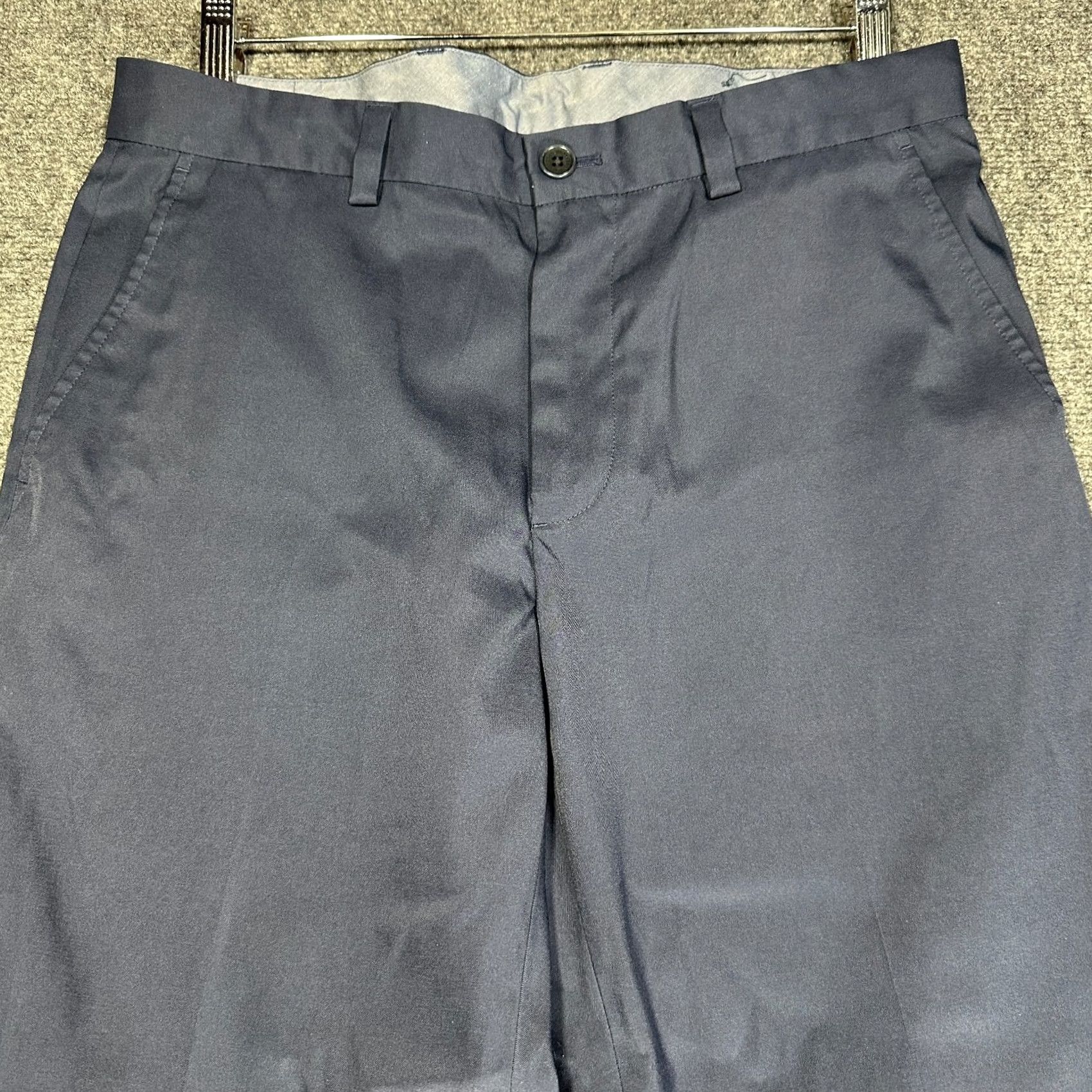 Brooks Brothers Brooks Brothers Dress Pants Mens 33 Blue Stretch Pockets Flat Front Straight Size US 33 - 3 Thumbnail