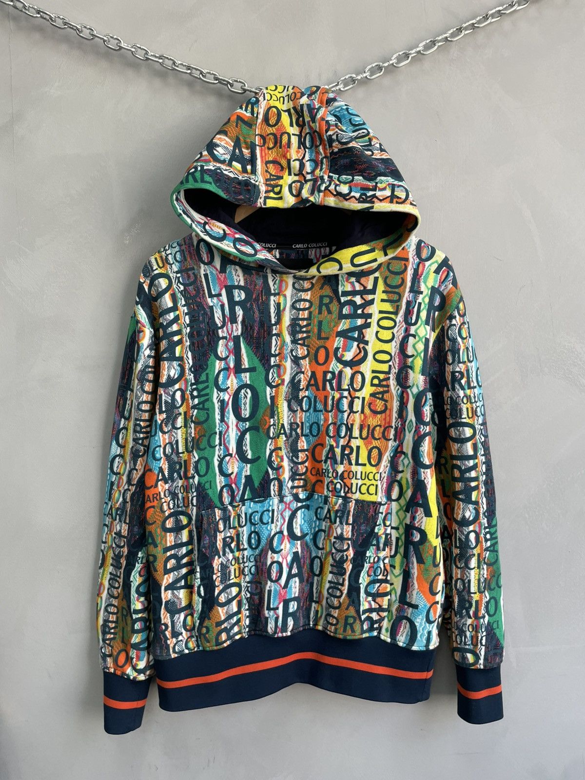 Carlo Colucci Over print carlo colucci hoodie y2k hype japanese Size US M / EU 48-50 / 2 - 1 Thumbnail