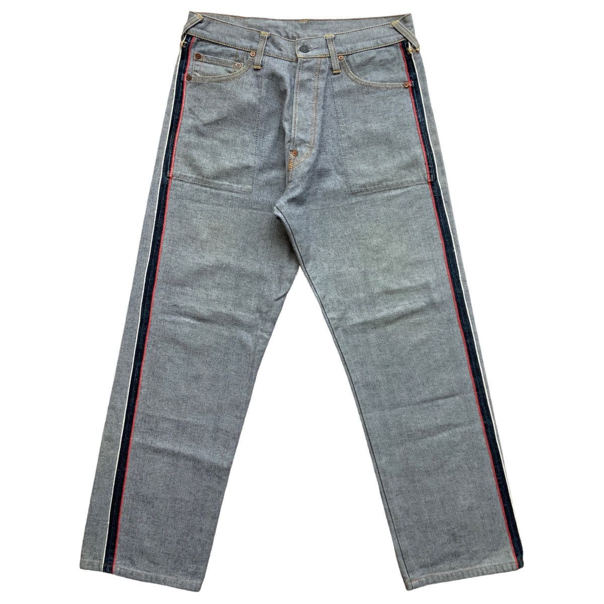 Evisu SALE!! 🤝🏼 EVISU SEAGUL INSIDE OUT SELVEDGE JEANS Size US 31 - 5 Thumbnail