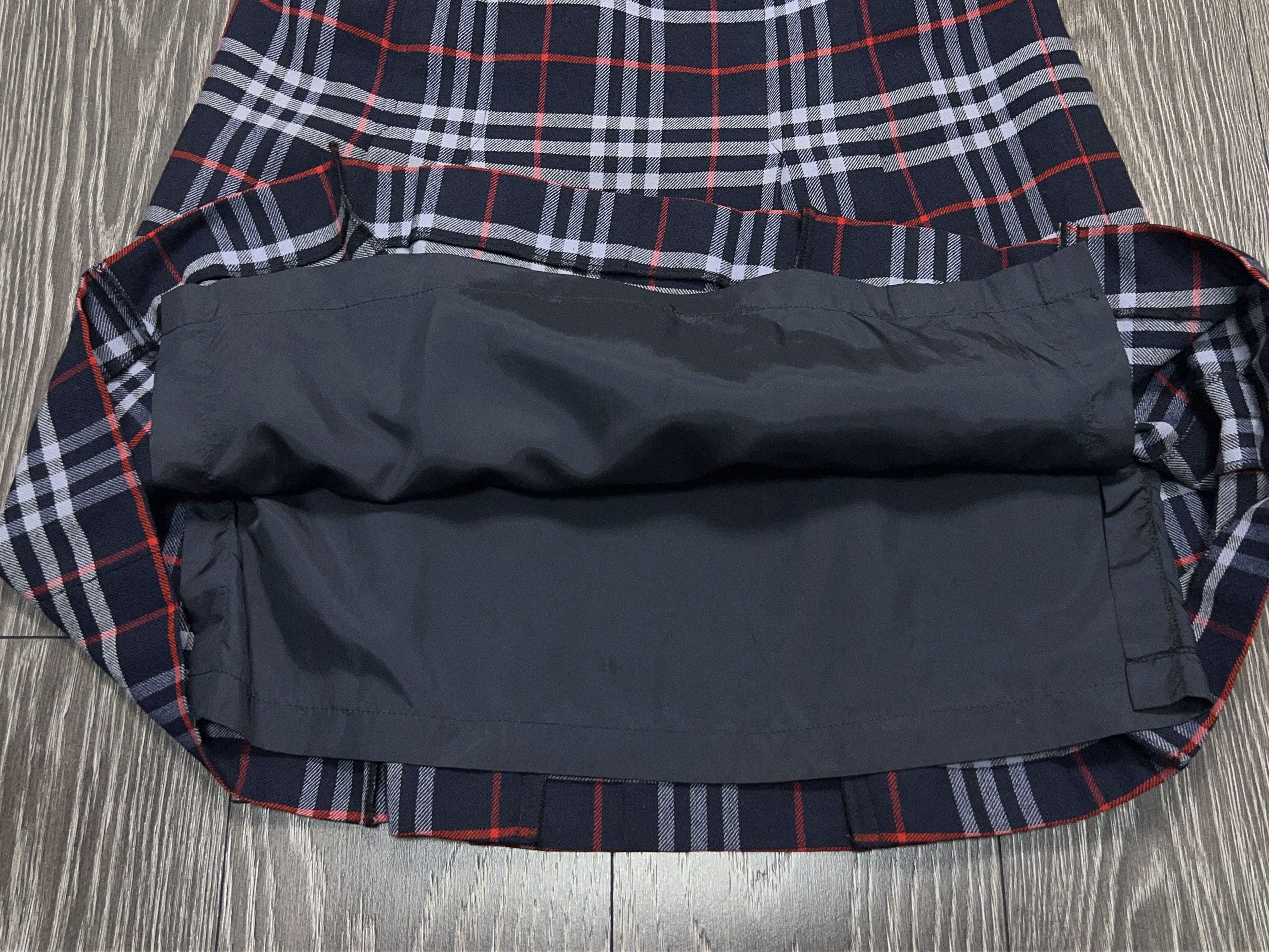 Burberry Vintage Womens 1990s Burberrys London Wool Check Plaid Skirt Size 28" / US 6 / IT 42 - 10 Thumbnail