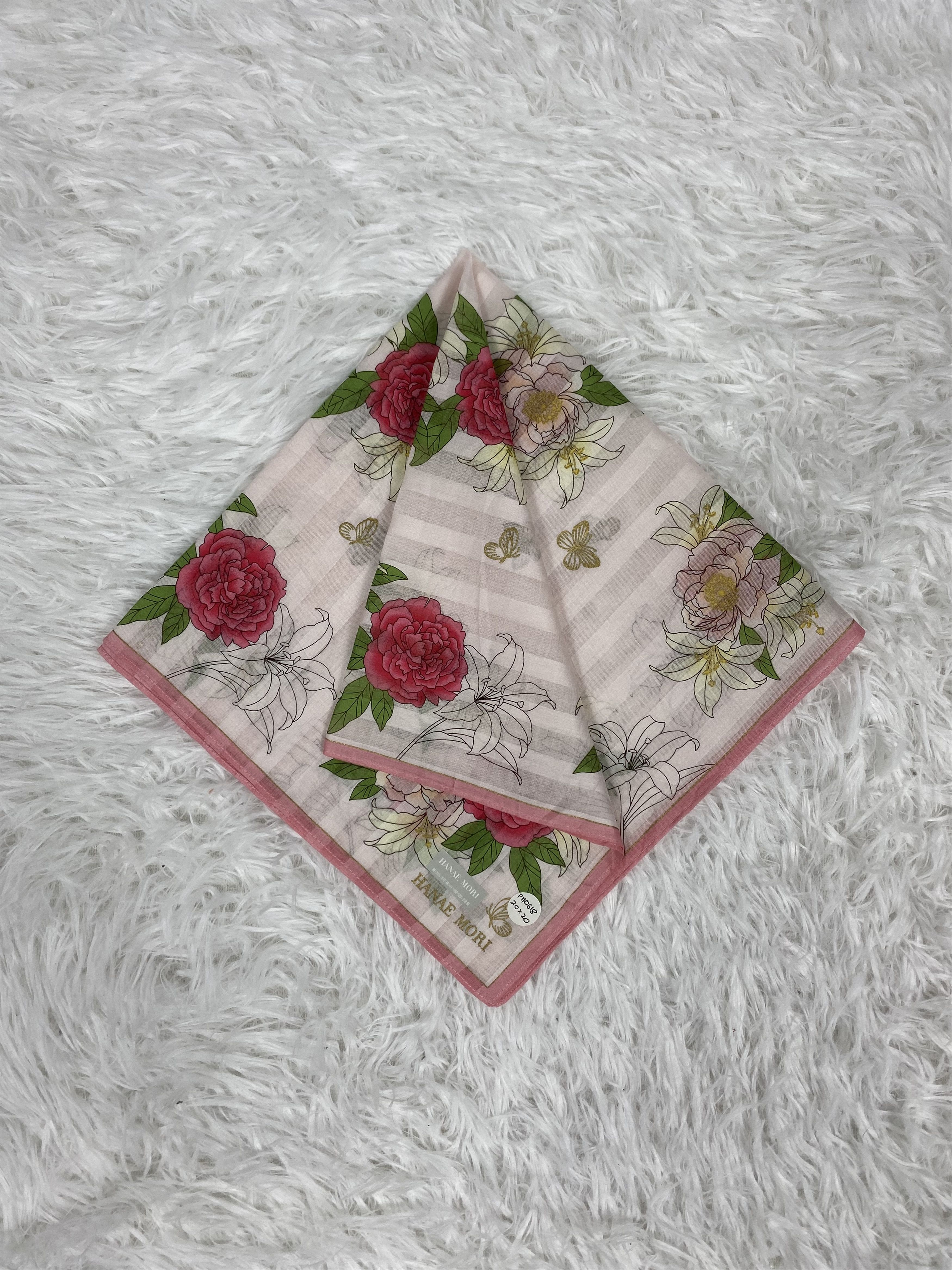 Hanae Mori Vintage Hanae Mori Handkerchief Neckerchief PH0618 Size ONE SIZE - 1 Thumbnail