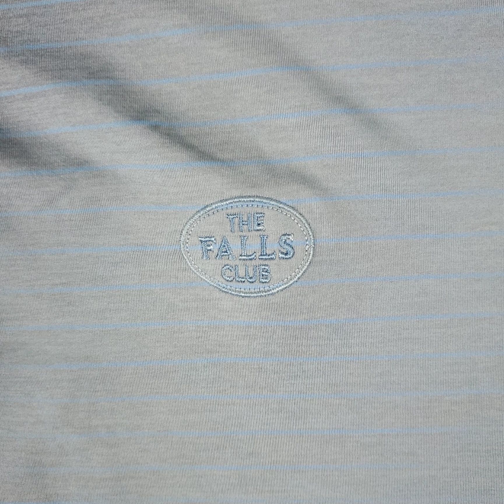 Peter Millar Peter Millar Shirt Mens XL Blue Gray Striped Golf Casual Short Sleeve Size US XL / EU 56 / 4 - 2 Thumbnail