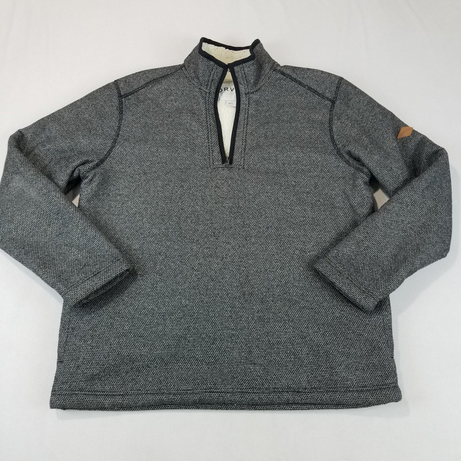 Orvis Orvis Pullover Sweater Mens Large Gray Sherpa Quarter Zip Size US L / EU 52-54 / 3 - 12 Thumbnail