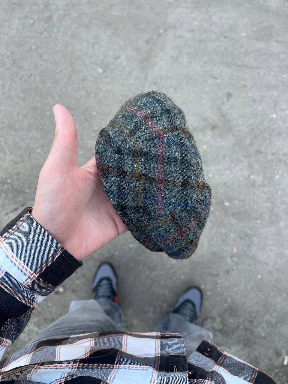 Harris Tweed × Vintage VERY RARE HARRIS TWEED CLASSIC ENGLAND STYLE CAP CASUAL 90s Size ONE SIZE - 5 Thumbnail