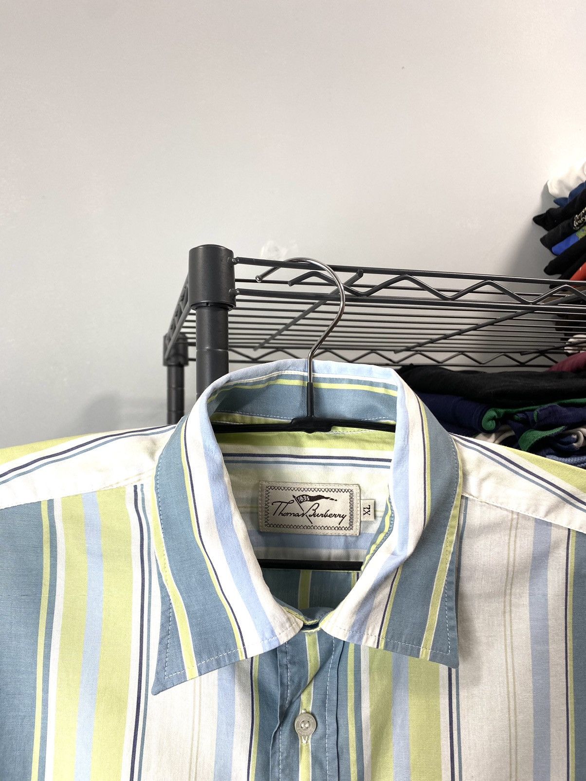 Burberry Vintage 1990’s Thomas Burberry Shirt Tee YSL Prada Size US XL / EU 56 / 4 - 4 Thumbnail