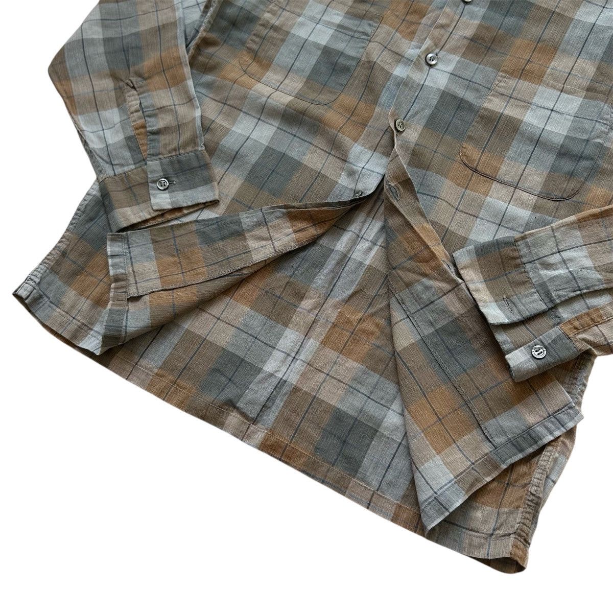 McGregor 1950s Mc MGREGOR - OPEN COLLAR SHIRT CHEKERED “CARRARA” Size US M / EU 48-50 / 2 - 4 Thumbnail