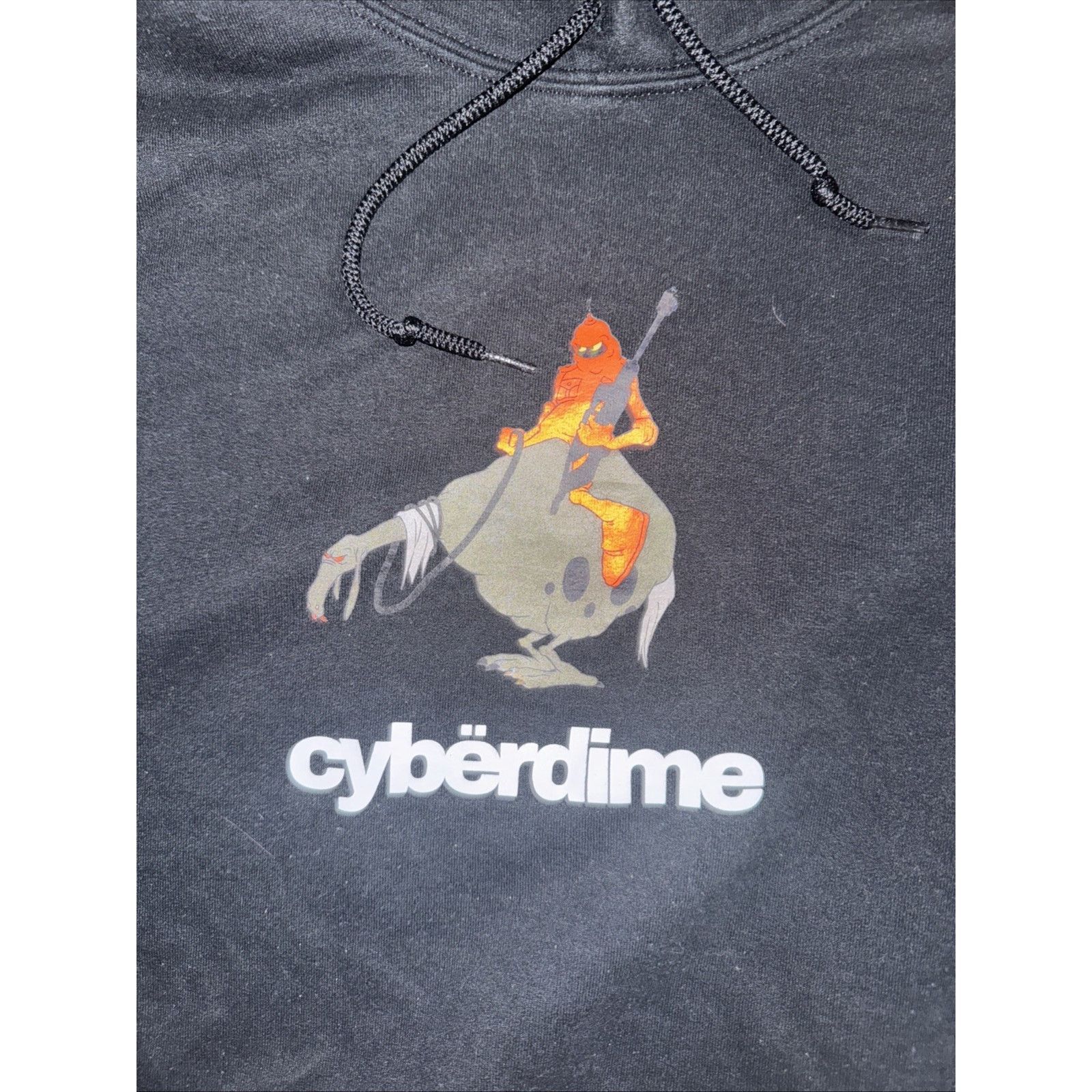 Gildan × Vintage Cyberdime Skateboarding Graphic Hoodie Black XL Streetwear Size US XL / EU 56 / 4 - 2 Thumbnail