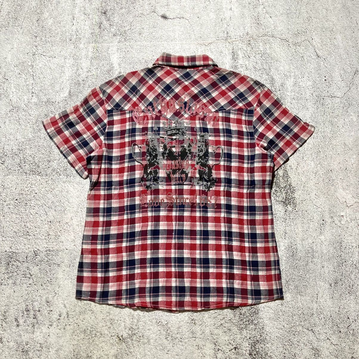 Japanese Brand 2000s Corn Flake Poem Logo Western Plaid Shirt Button Up Size US L / EU 52-54 / 3 - 1 Thumbnail