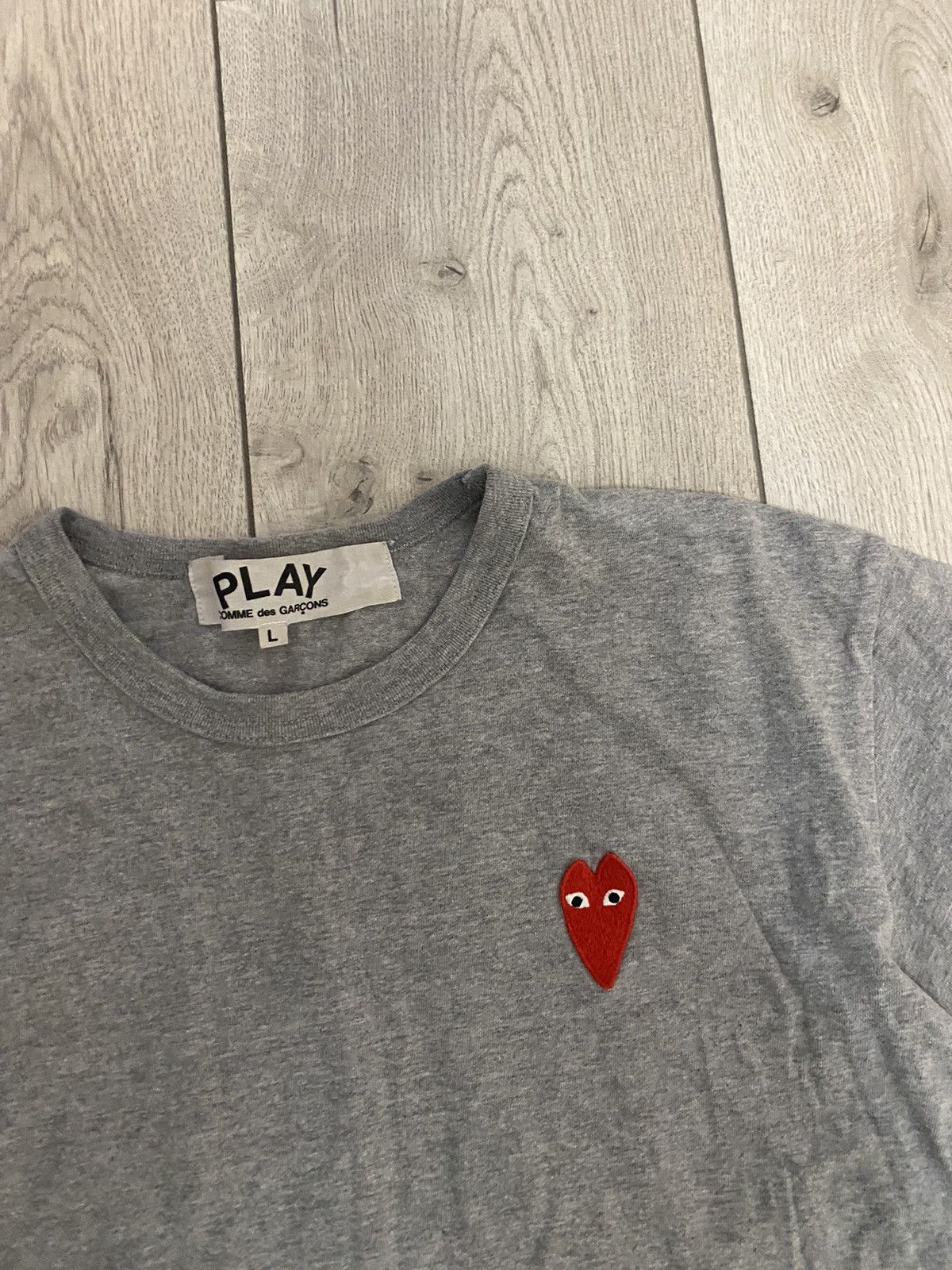 Comme des Garcons × Comme des Garcons PLAY PLAY Comme des Garçons Vintage Japan heart basic shirt Size US L / EU 52-54 / 3 - 2 Thumbnail