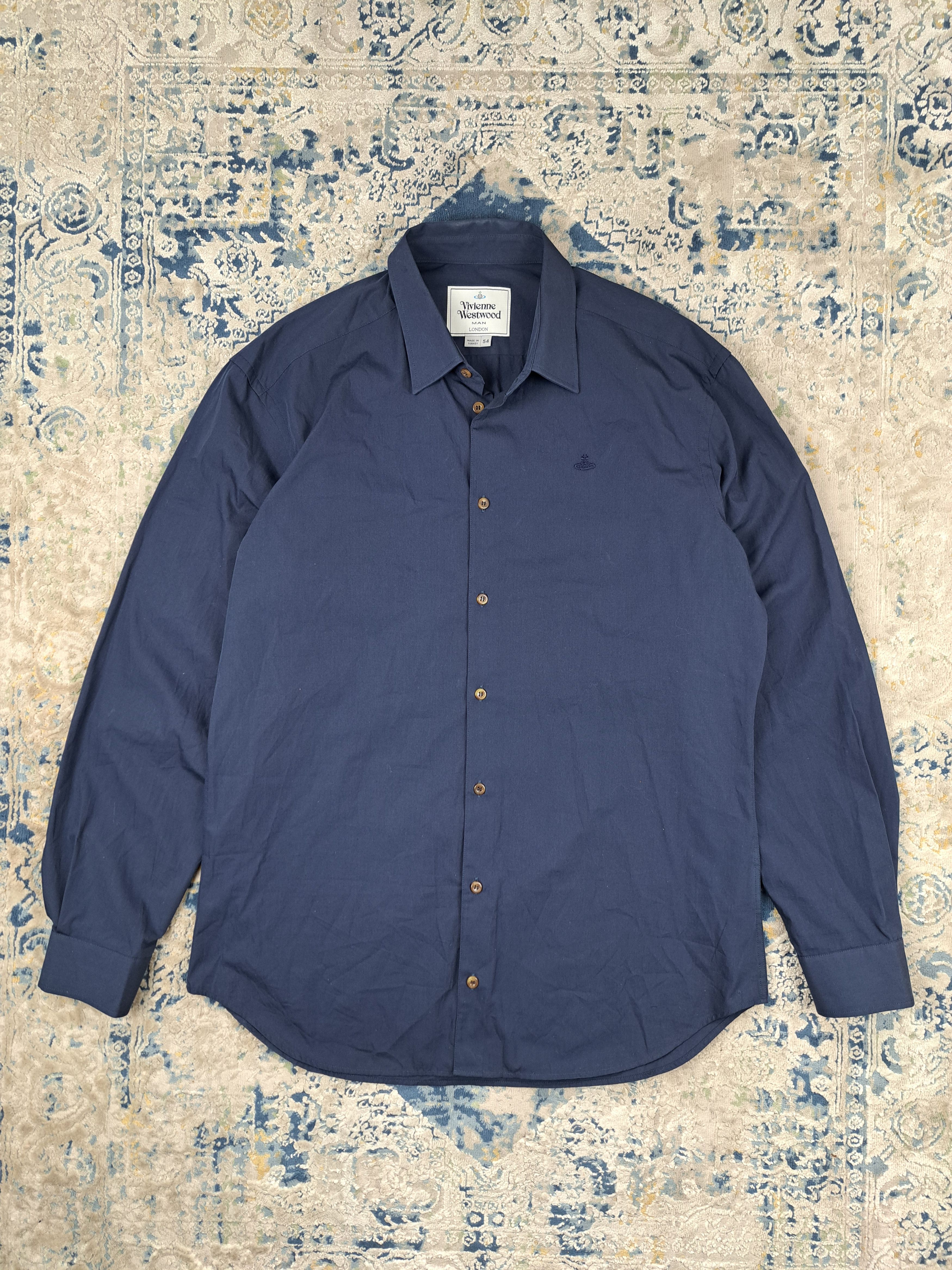 Vivienne Westwood Vivienne Westwood Orbit Logo Smart Casual Button Up Shirt Size US L / EU 52-54 / 3 - 1 Thumbnail