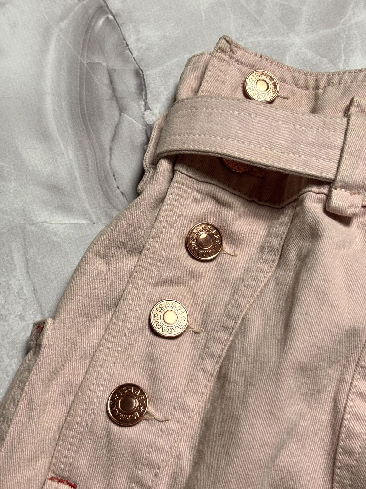 Designer × Isabel Marant Isabel Marant Denim Cargo Pants Pink Womens Size 34 Size 34" / US 12 / IT 48 - 5 Thumbnail